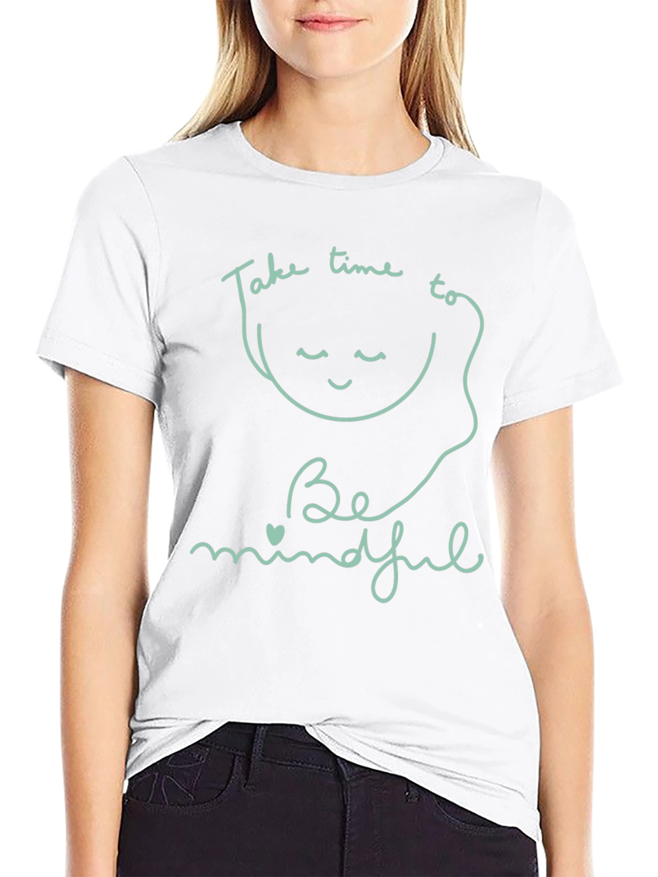 Mindful Living Black T-Shirt