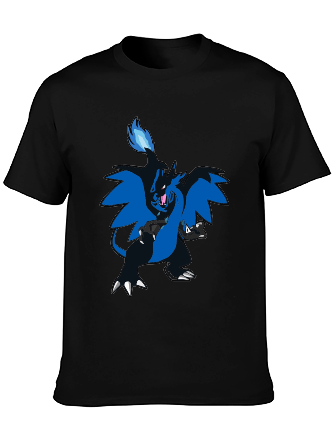 Black T-Shirt with Charizard Design