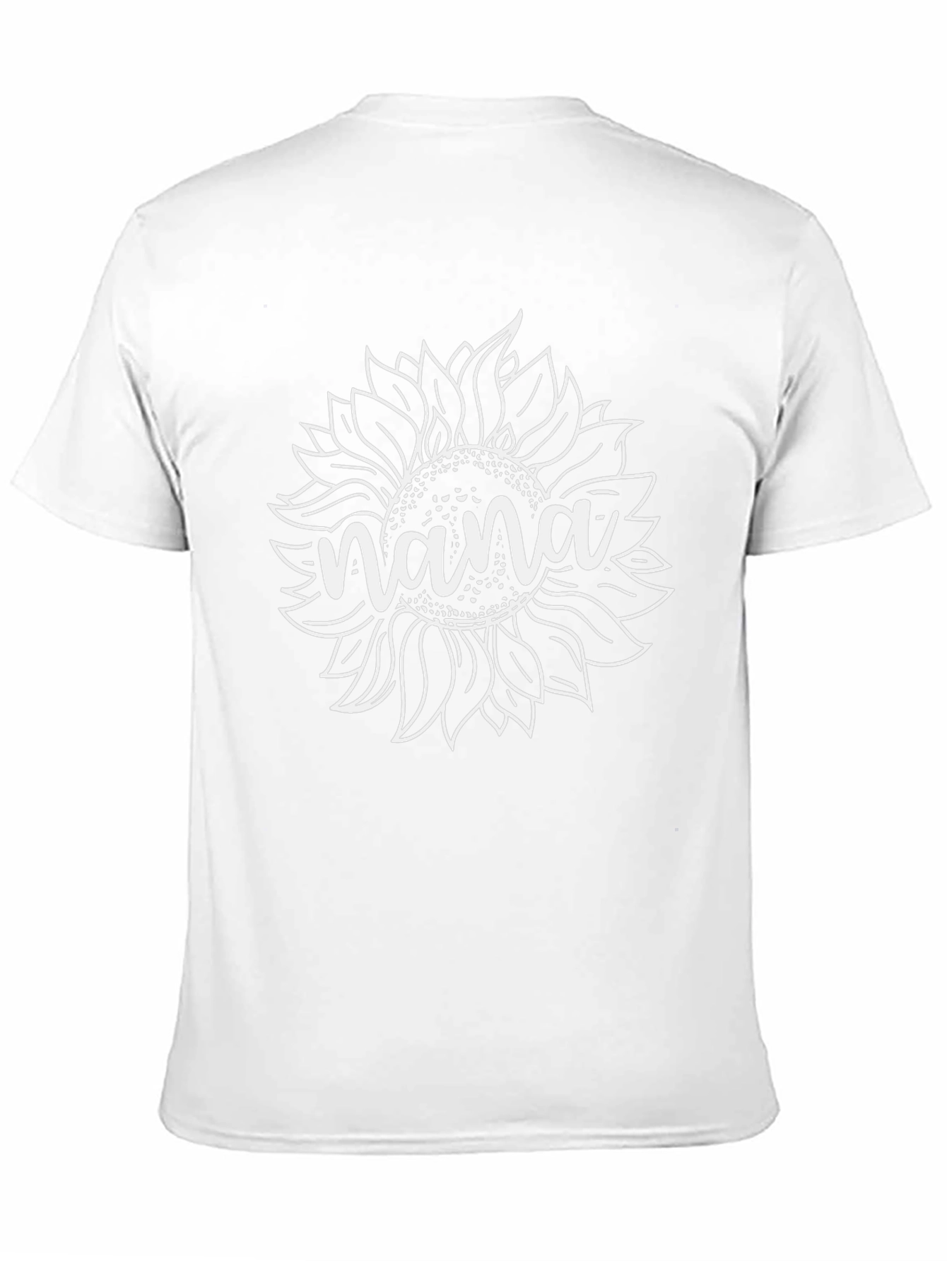 Nana Sunflower Graphic Tee - Black Cotton Blend