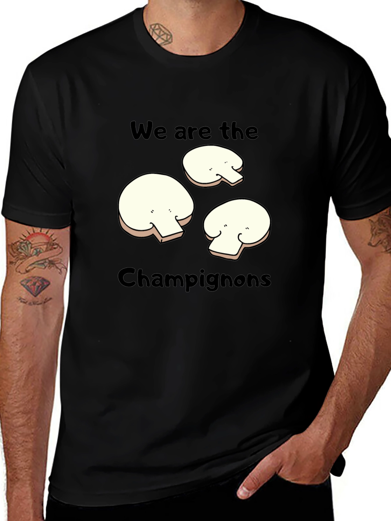 Mushroom Graphic T-Shirt - We Are The Champignons!