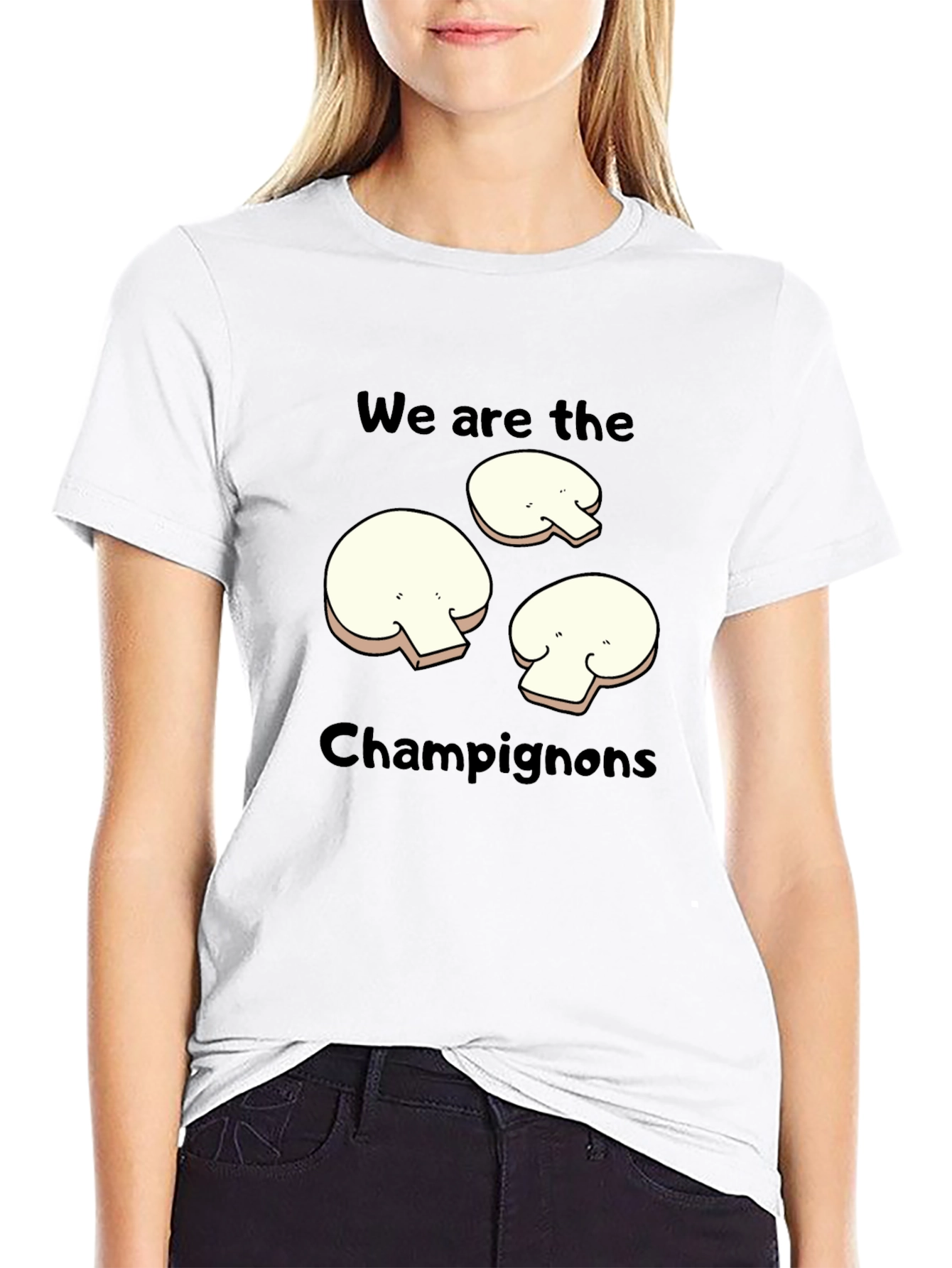 Mushroom Graphic T-Shirt - We Are The Champignons!