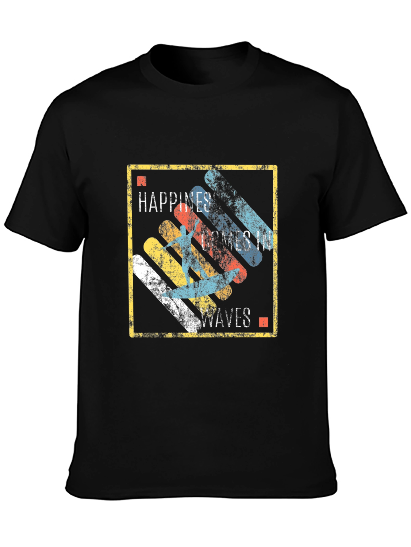 Happiness Comes in Waves Graphic T-Shirt