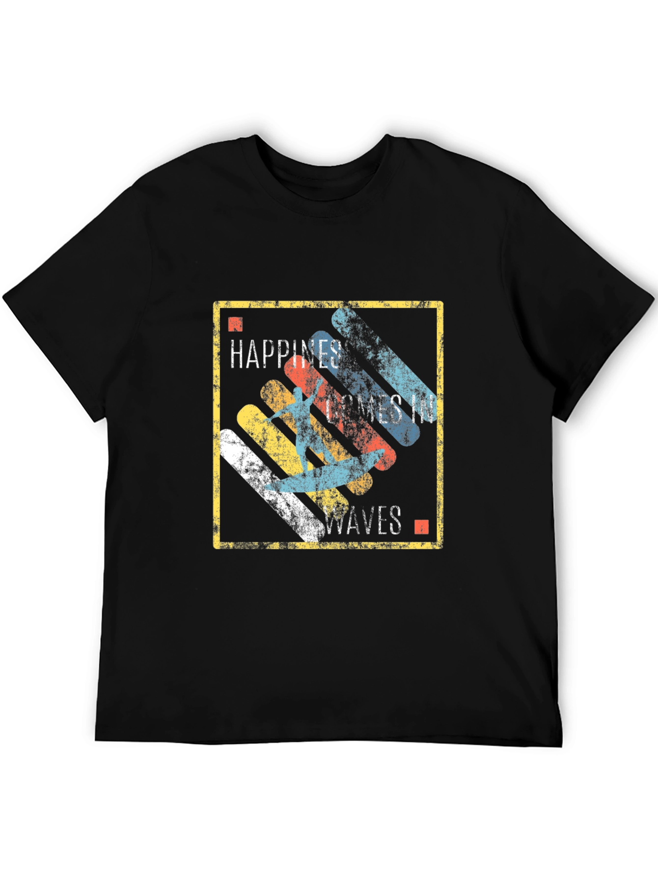 Happiness Comes in Waves Graphic T-Shirt