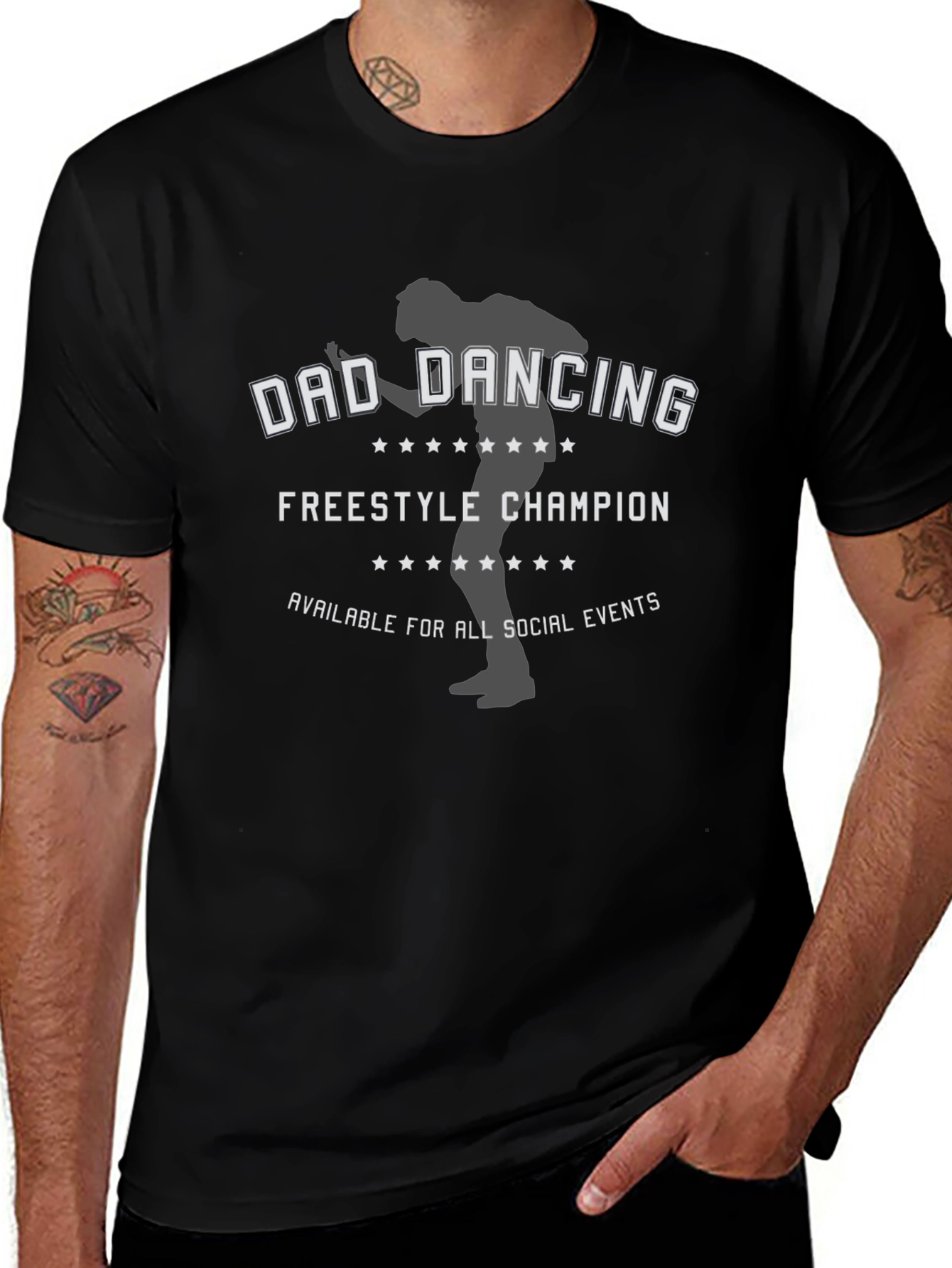Dad Dancing Champion T-Shirt - Freestyle Fun!