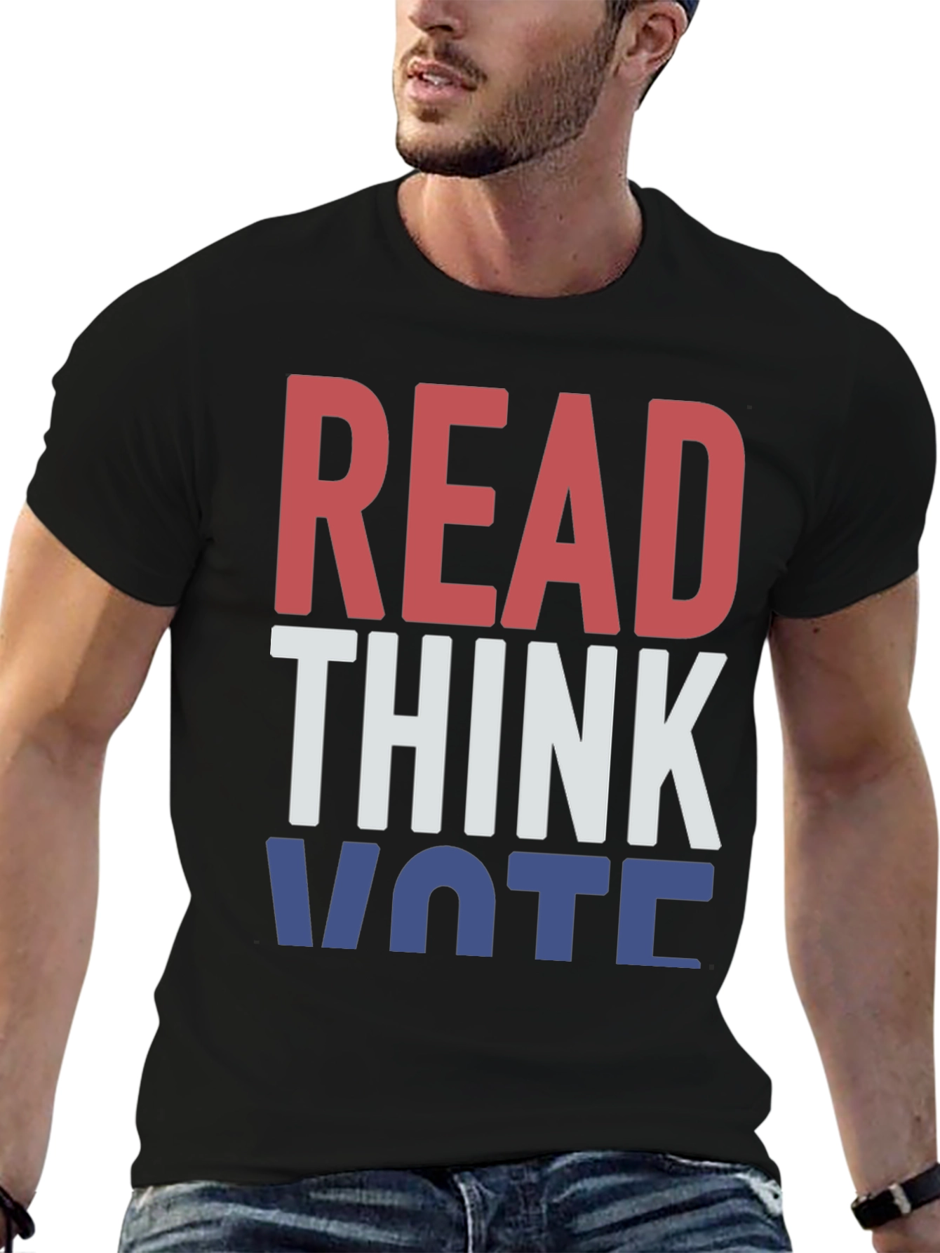 Read Think Vote Graphic T-Shirt