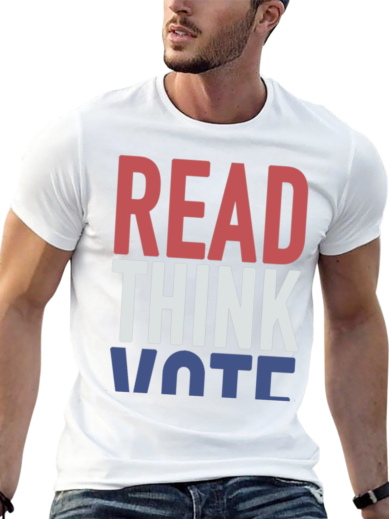 Read Think Vote Graphic T-Shirt