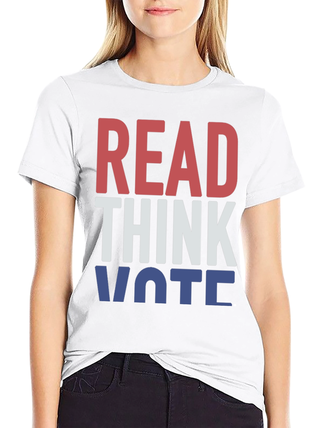 Read Think Vote Graphic T-Shirt