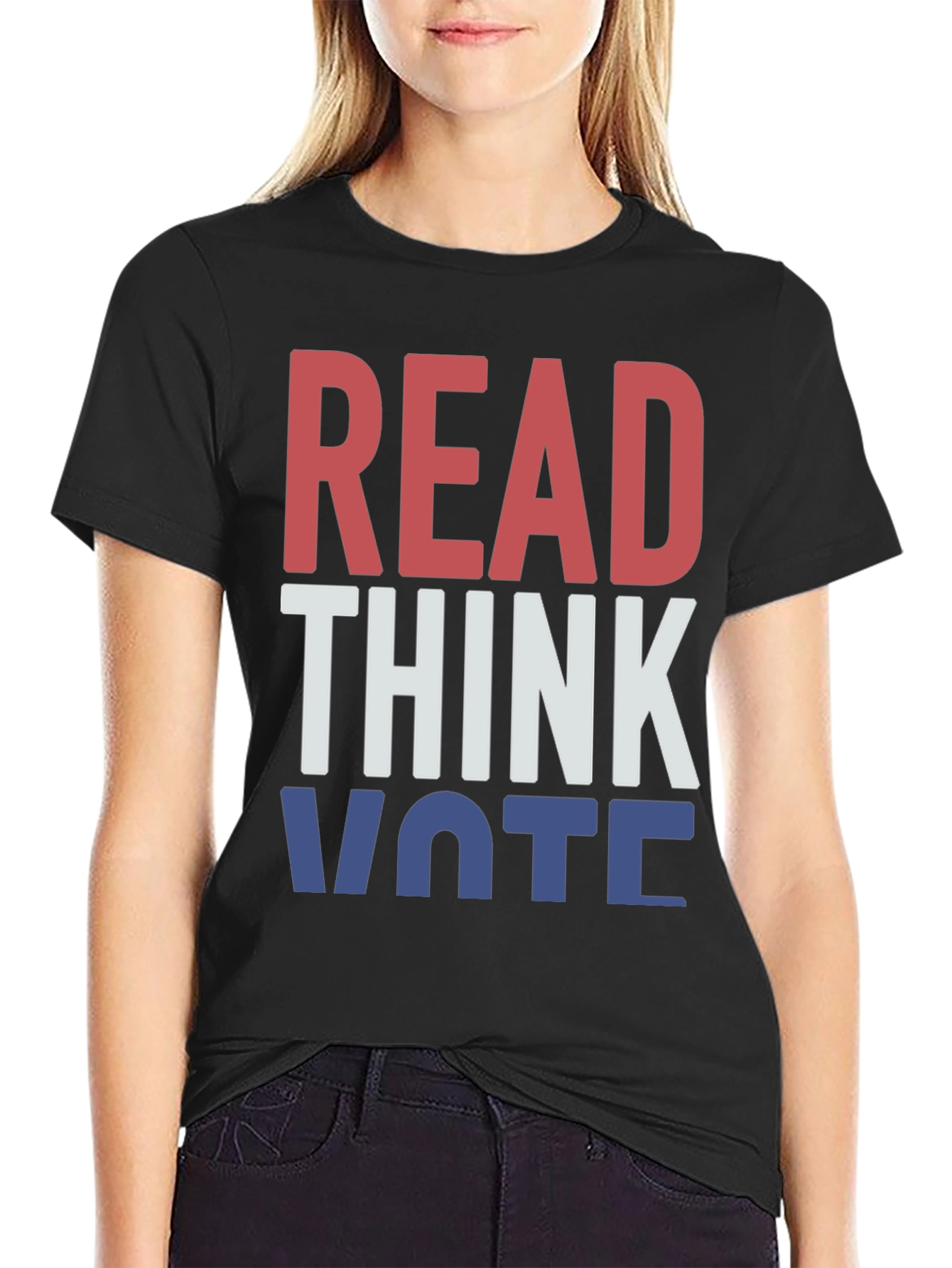 Read Think Vote Graphic T-Shirt