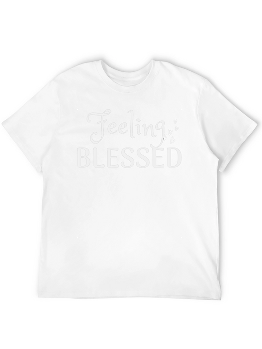 Feeling Blessed Black Graphic T-Shirt