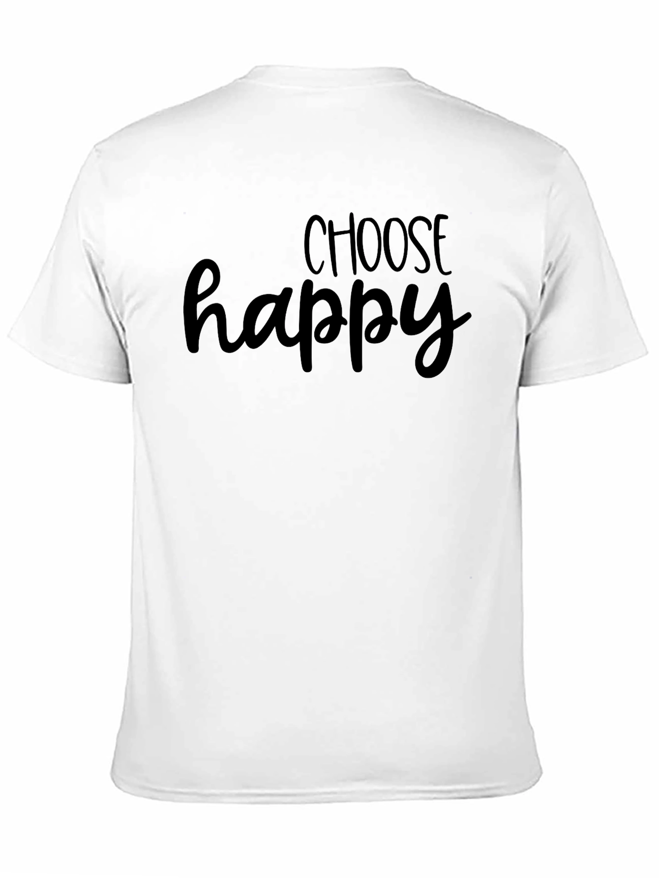 Choose Happy Graphic Tee - Black T-Shirt