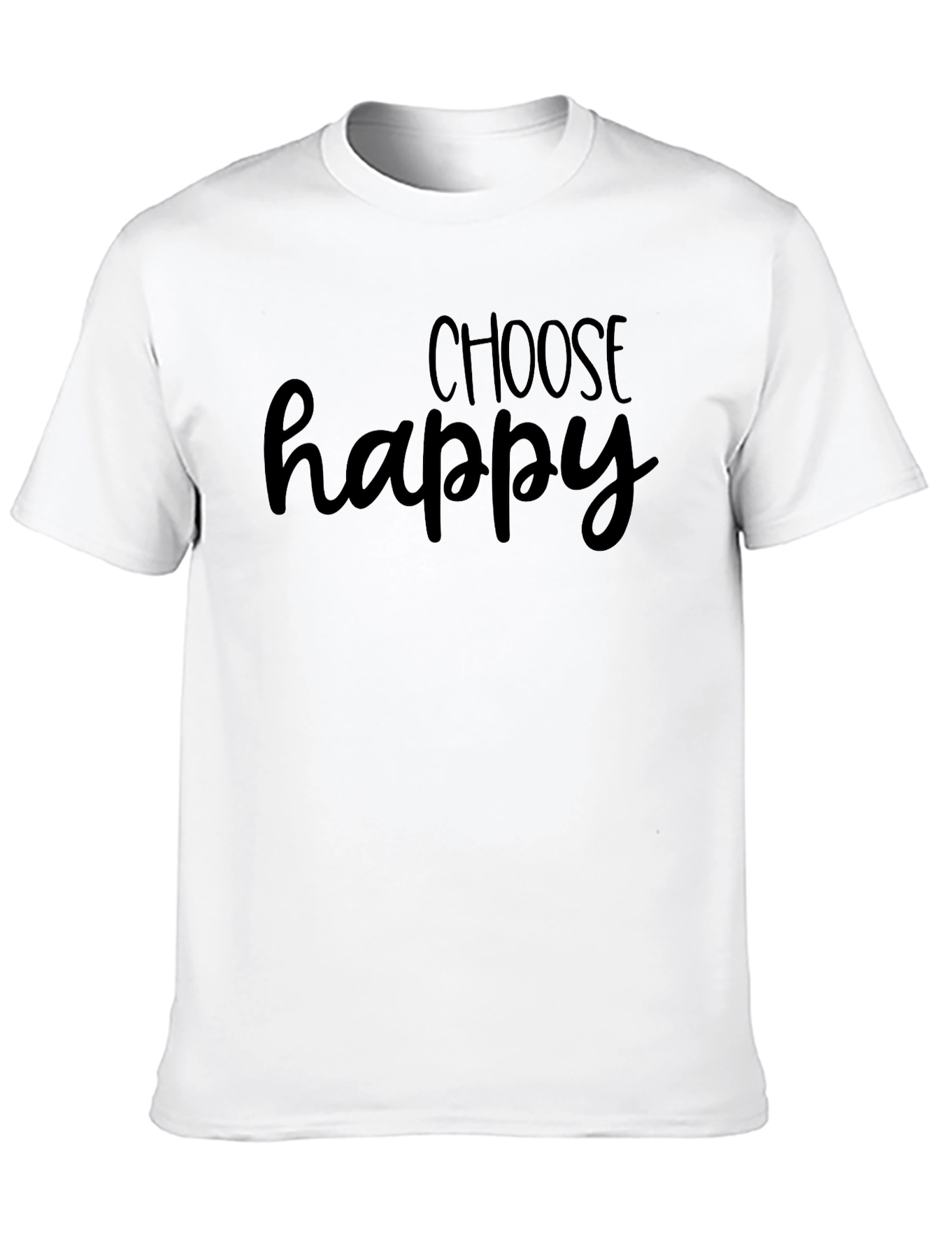 Choose Happy Graphic Tee - Black T-Shirt
