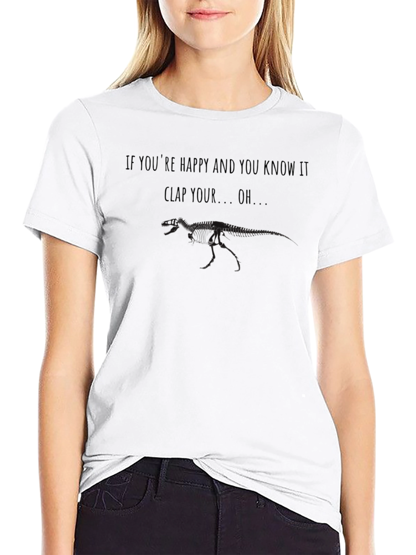 Funny Dinosaur Skeleton T-Shirt