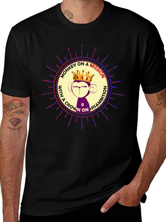 Monkey on a Mission Graphic T-Shirt