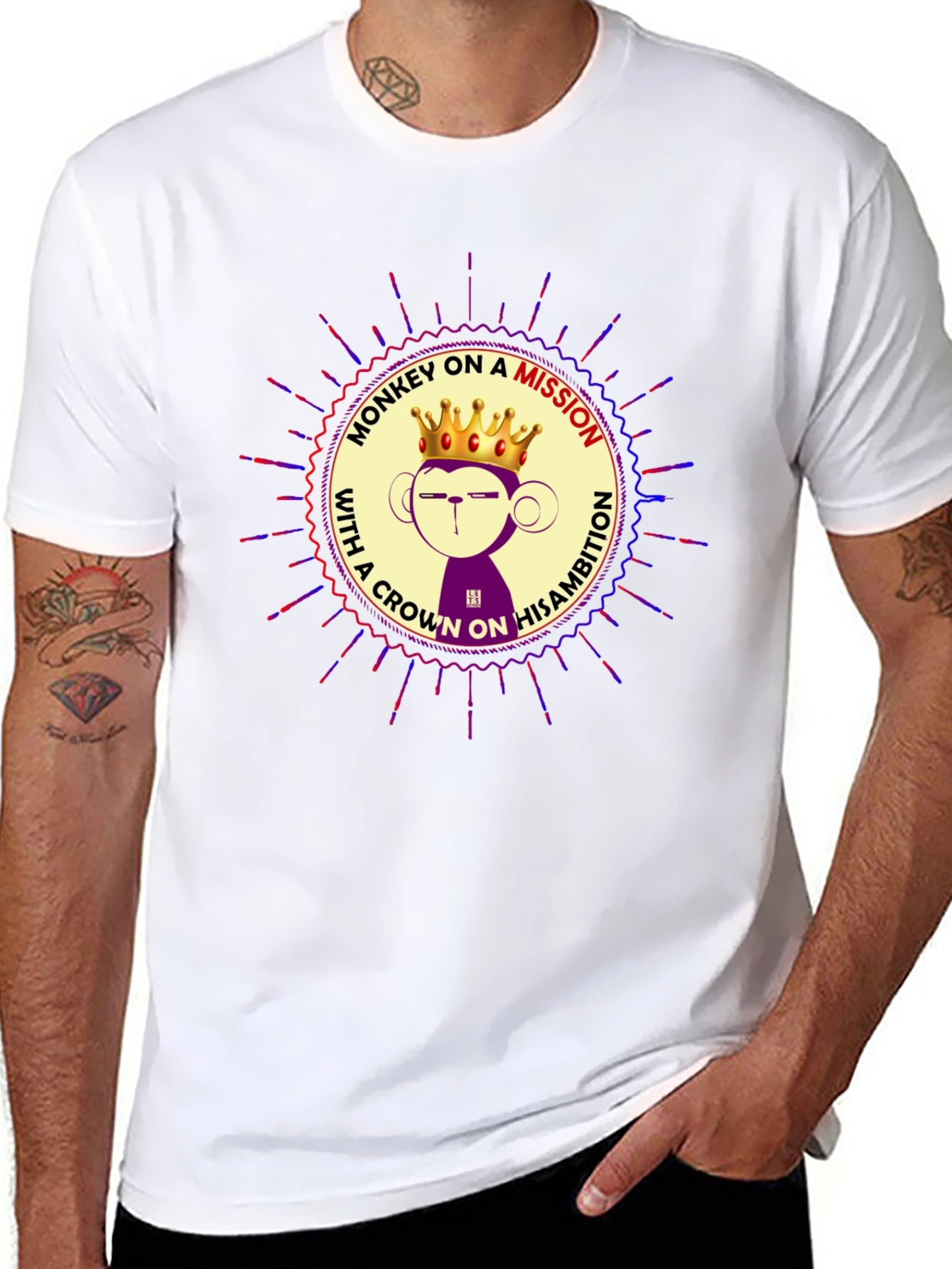 Monkey on a Mission Graphic T-Shirt