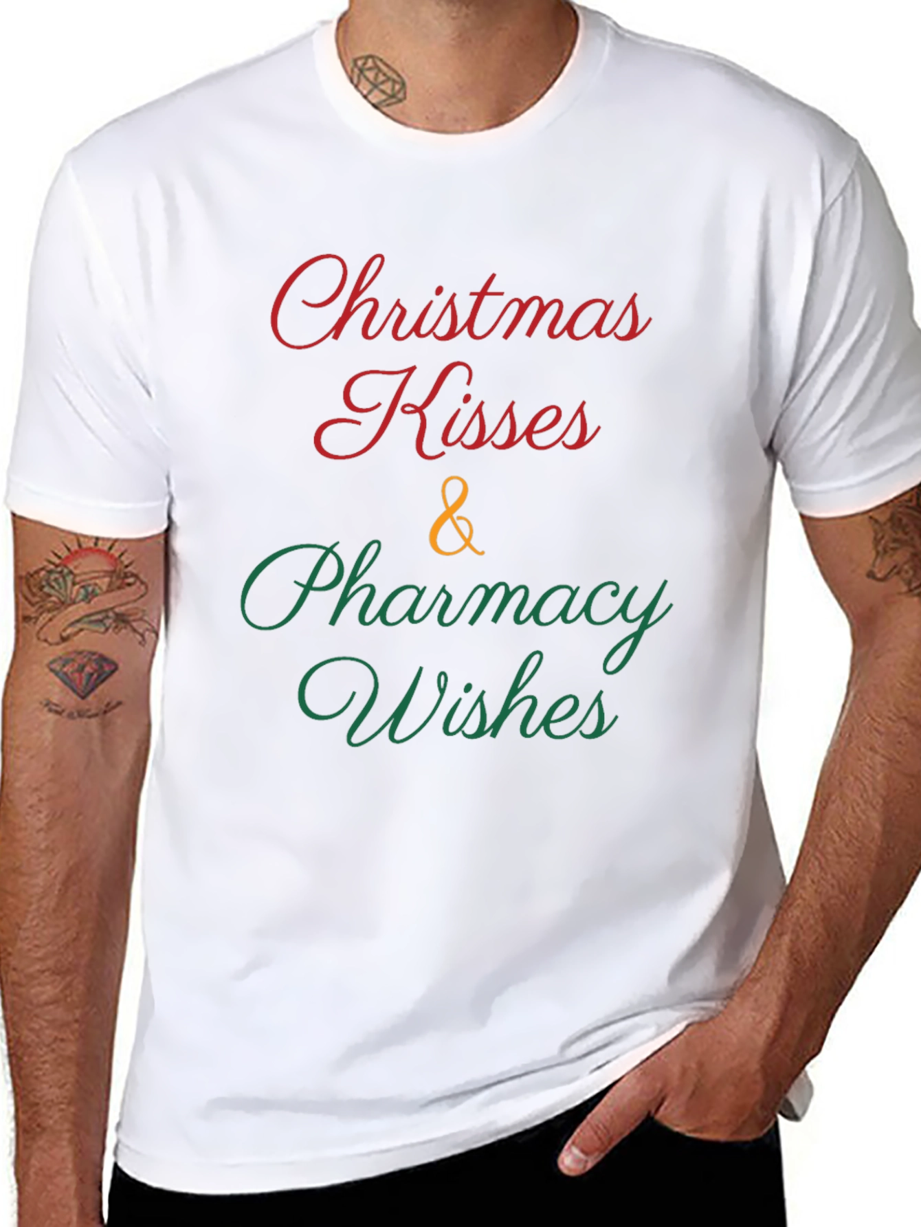 Christmas Kisses & Pharmacy Wishes T-Shirt