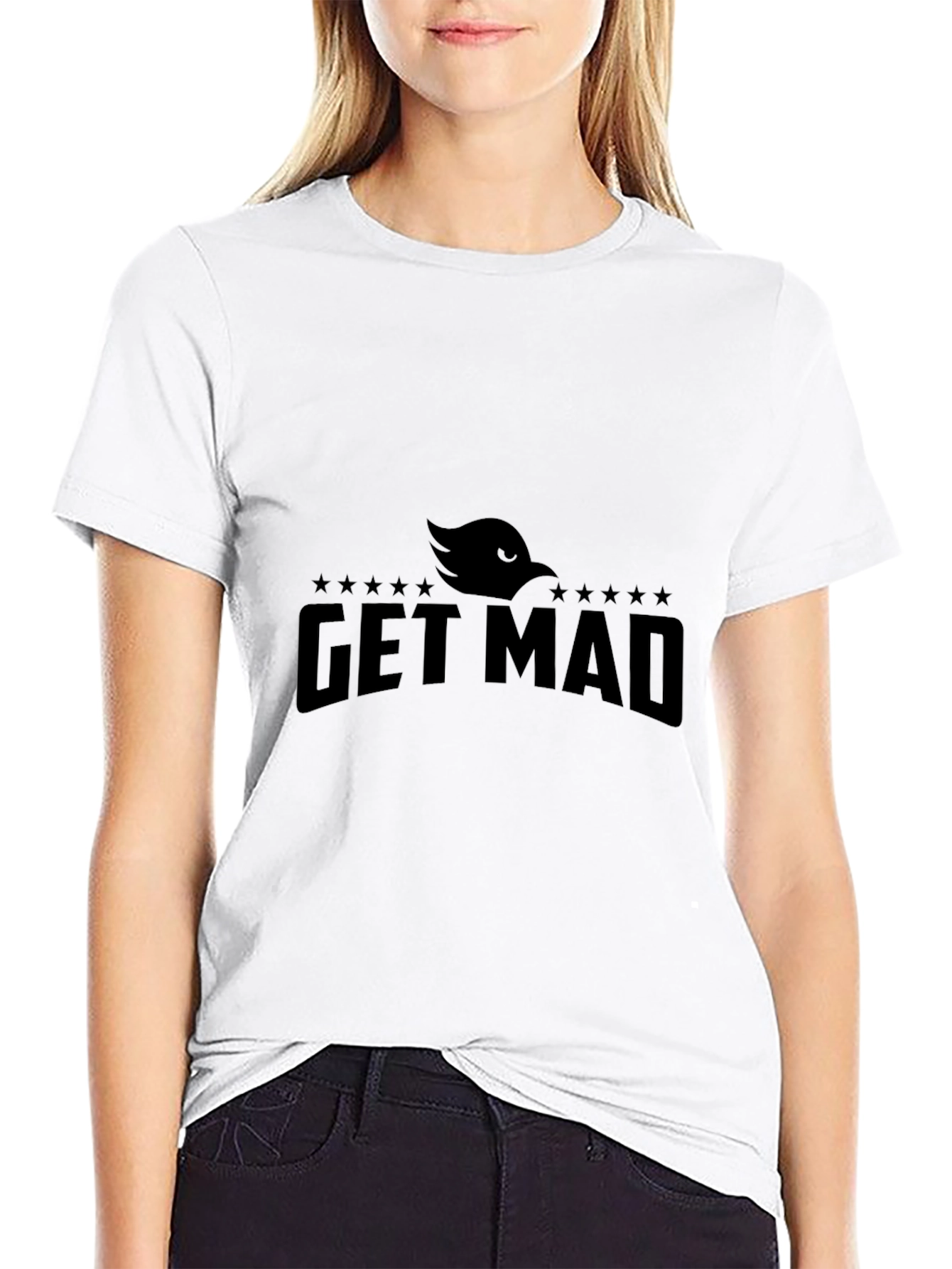 Get Mad Graphic Tee - Cool Black T-Shirt