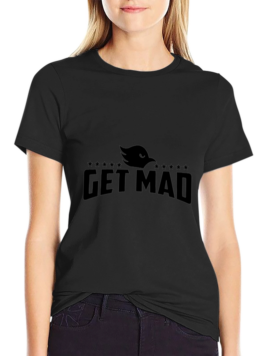Get Mad Graphic Tee - Cool Black T-Shirt