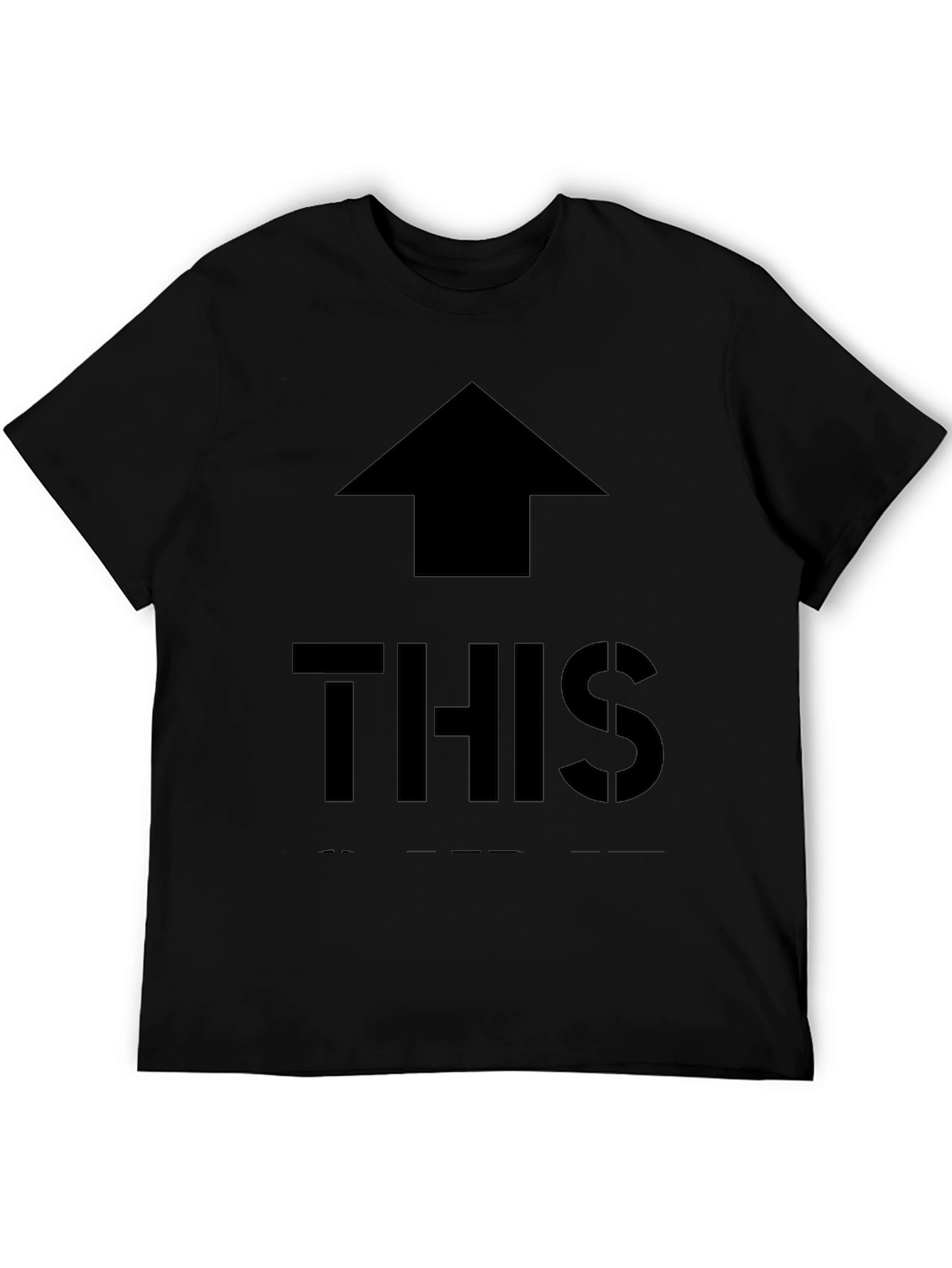 Up This Black Graphic Tee