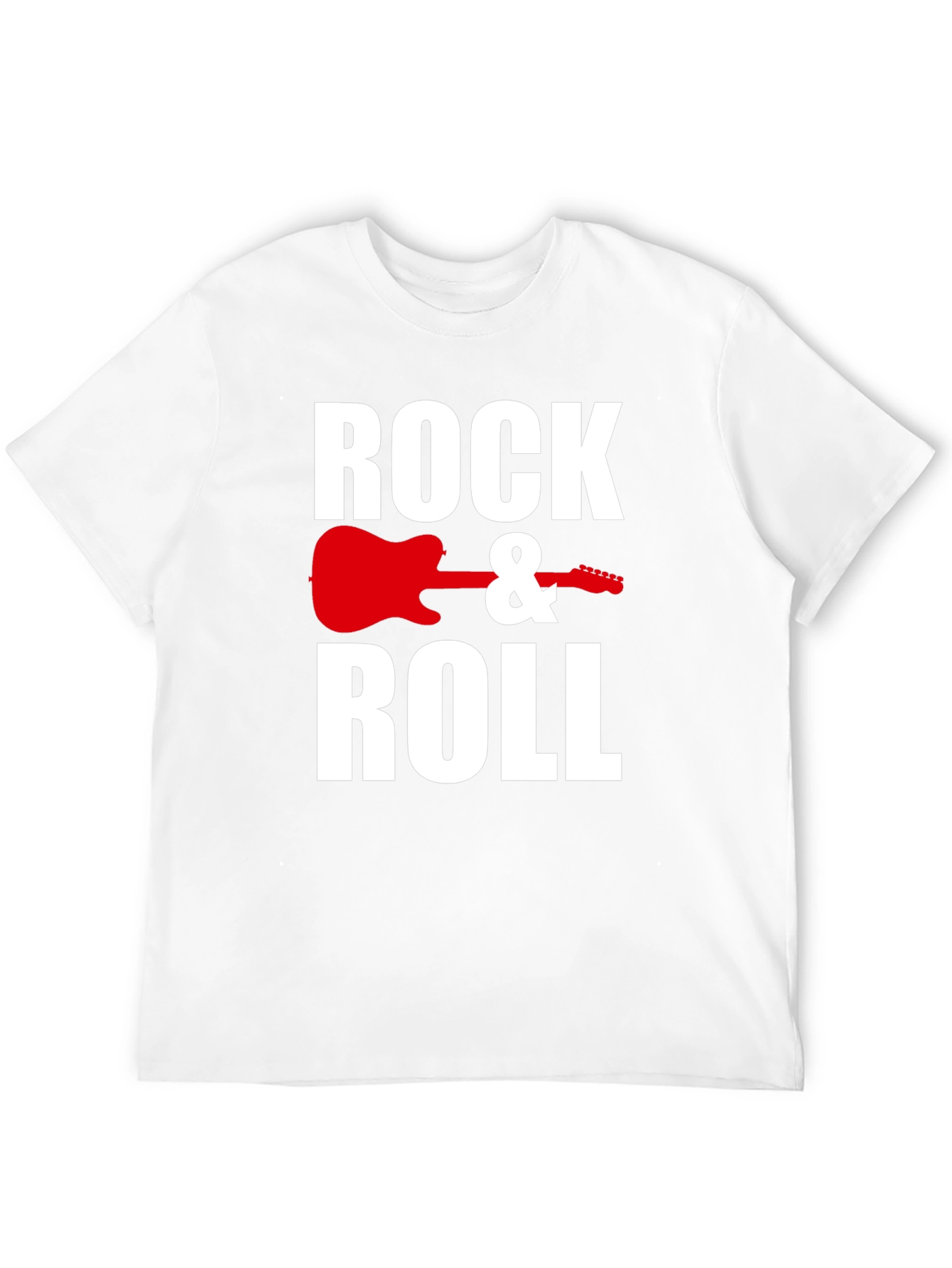 Rock & Roll Guitar Graphic Tee - Black