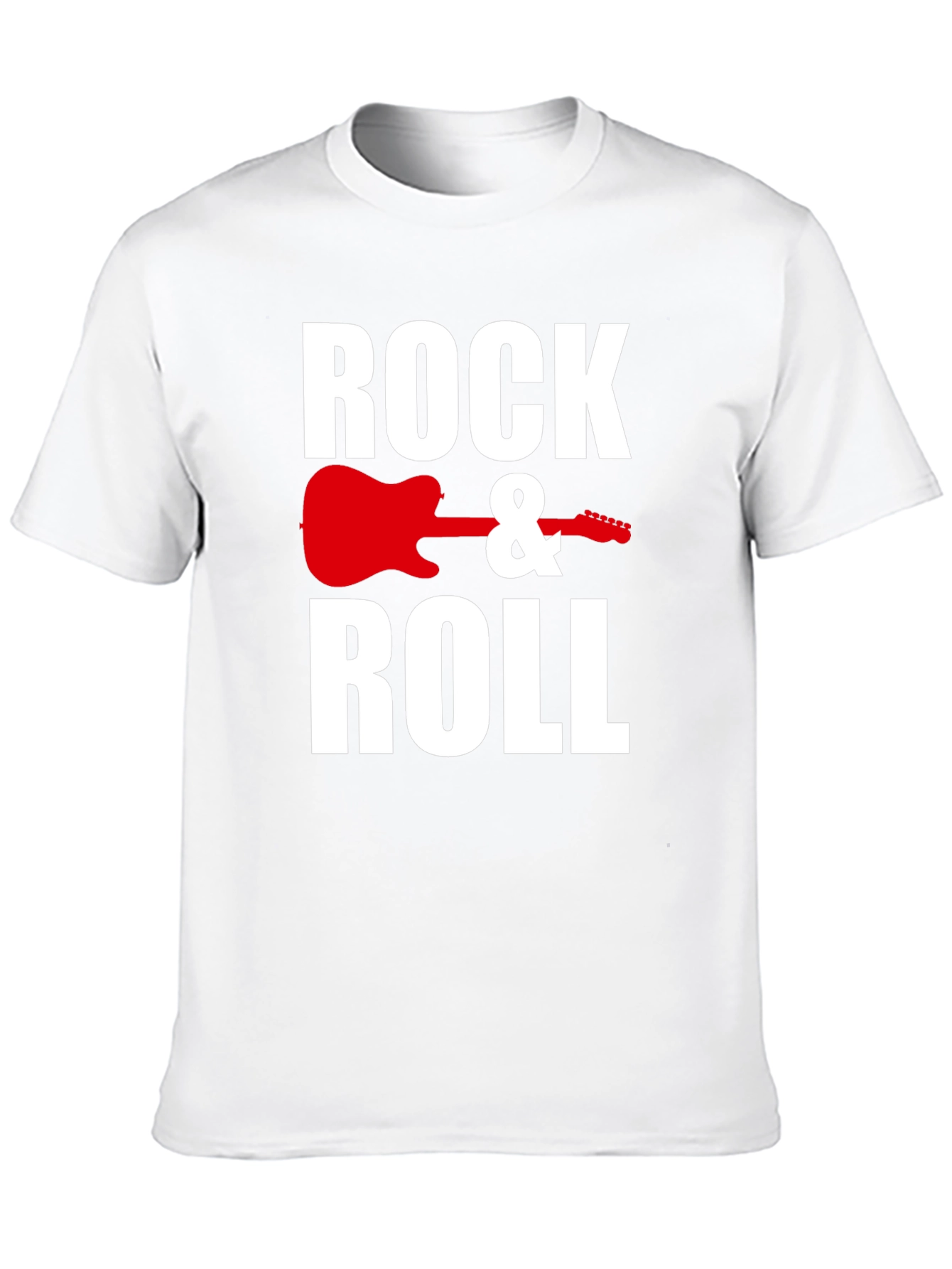 Rock & Roll Guitar Graphic Tee - Black