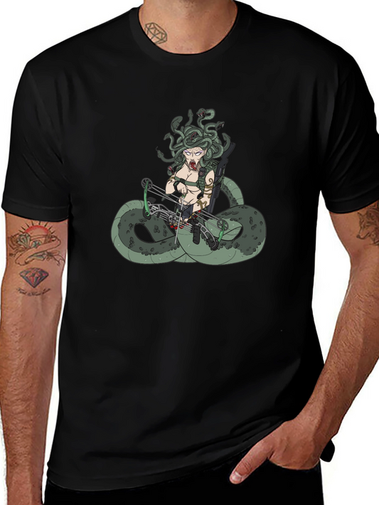 Medusa Archer T-Shirt - Mythical Warrior Tee