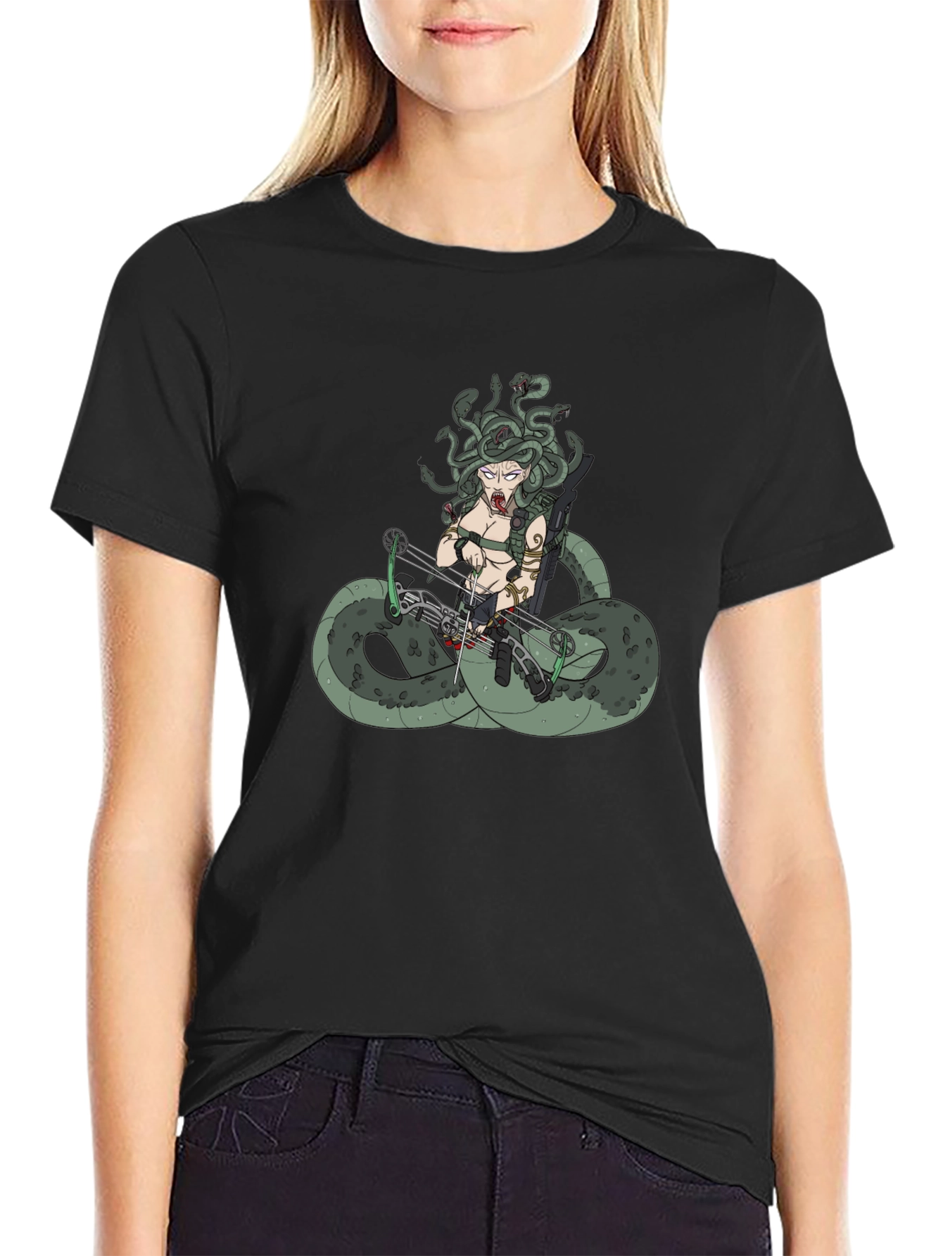 Medusa Archer T-Shirt - Mythical Warrior Tee