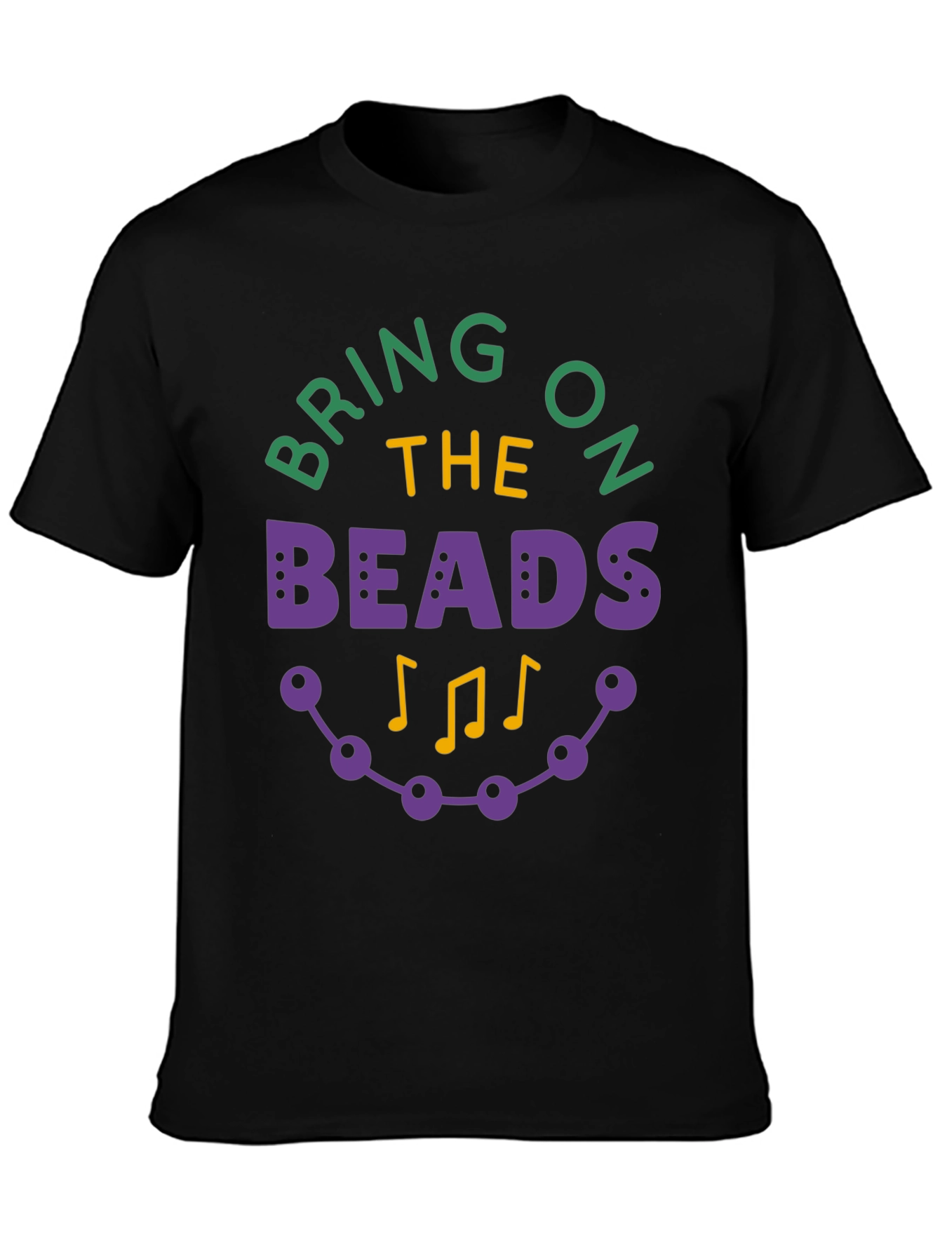 Mardi Gras Bring on the Beads Graphic T-Shirt