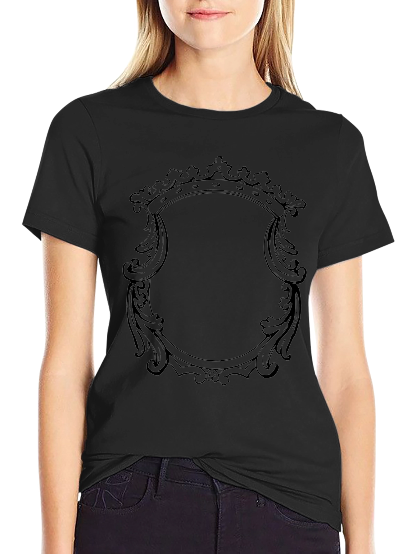 Crown Framed Graphic Tee - Stylish Menswear