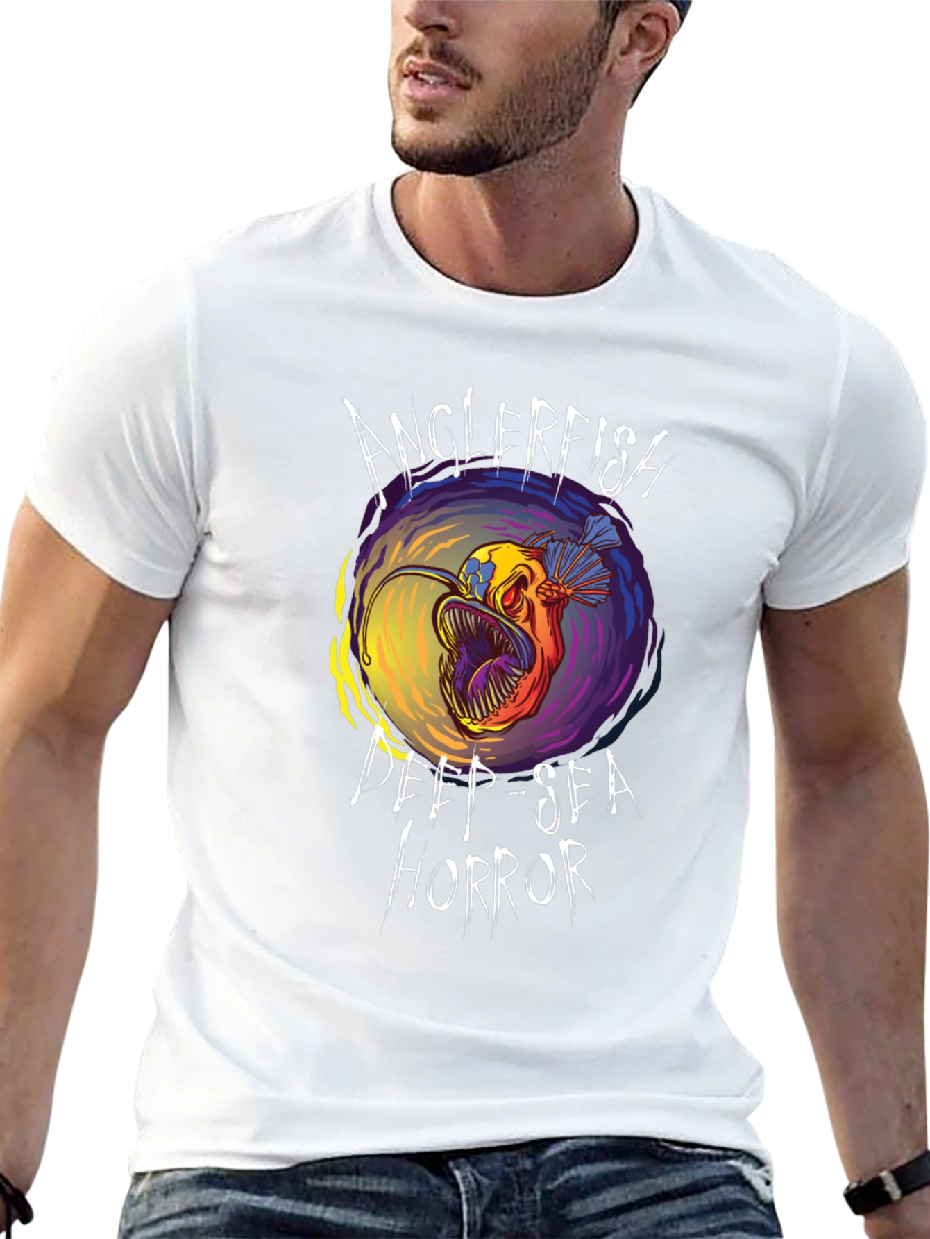Anglerfish Deep-Sea Horror Graphic Tee
