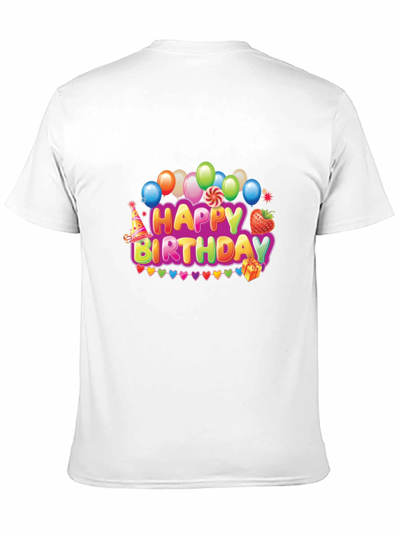 Festive Happy Birthday Graphic Tee - Unisex
