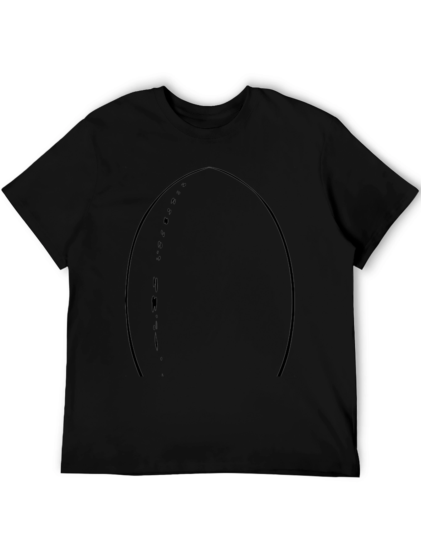 Mens Black Graphic Tee - Modern Style