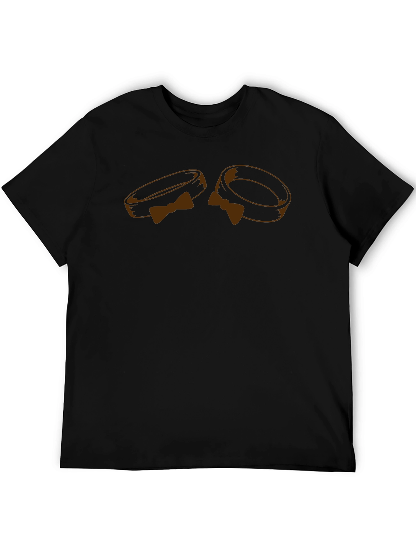 Stylish Bow Tie Rings Graphic Tee