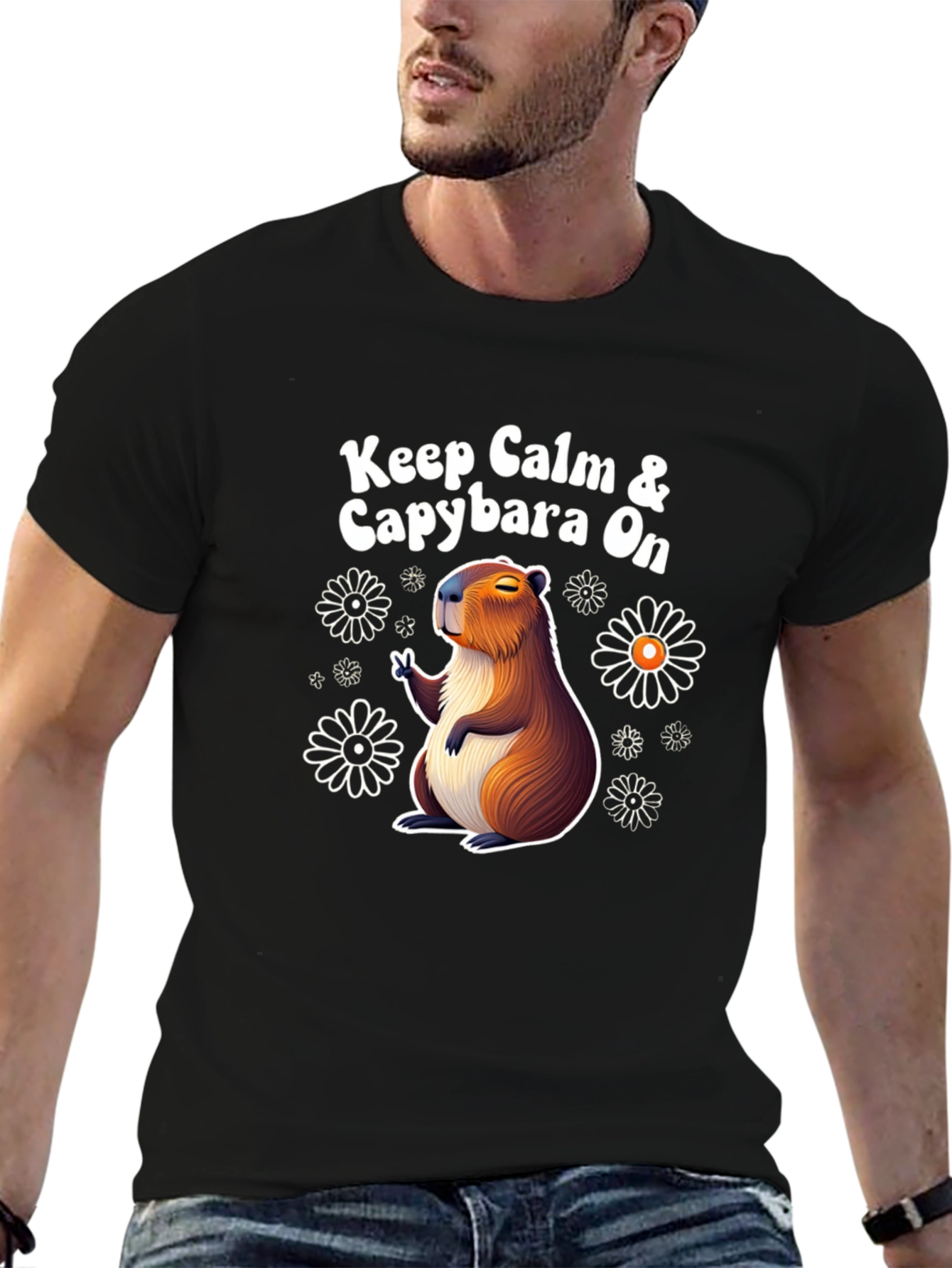 Keep Calm & Capybara On T-Shirt