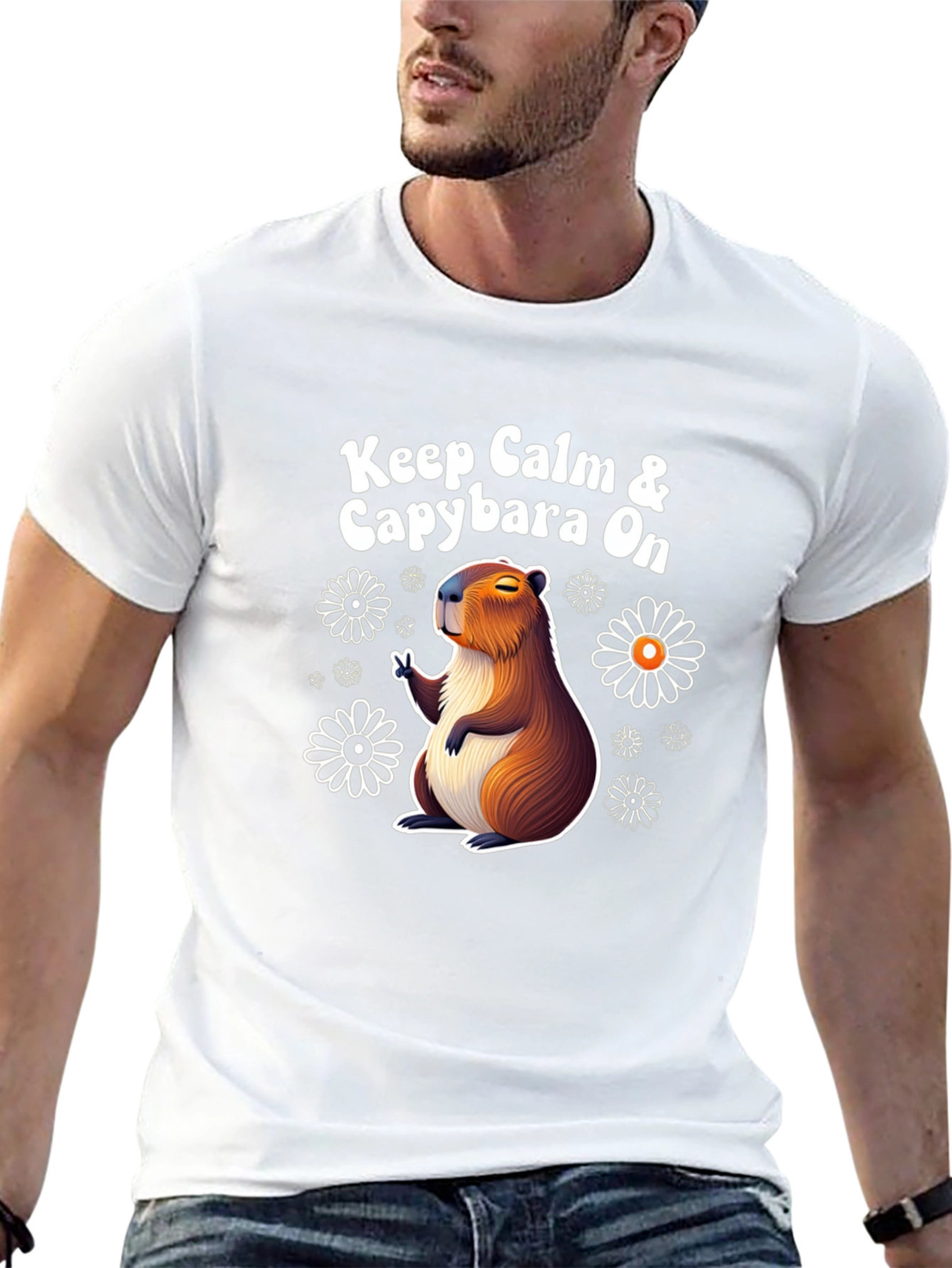 Keep Calm & Capybara On T-Shirt
