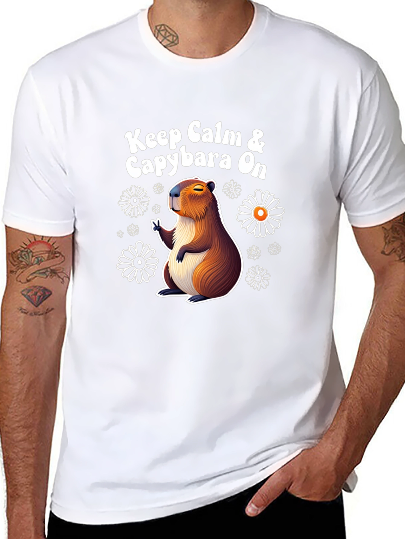 Keep Calm & Capybara On T-Shirt
