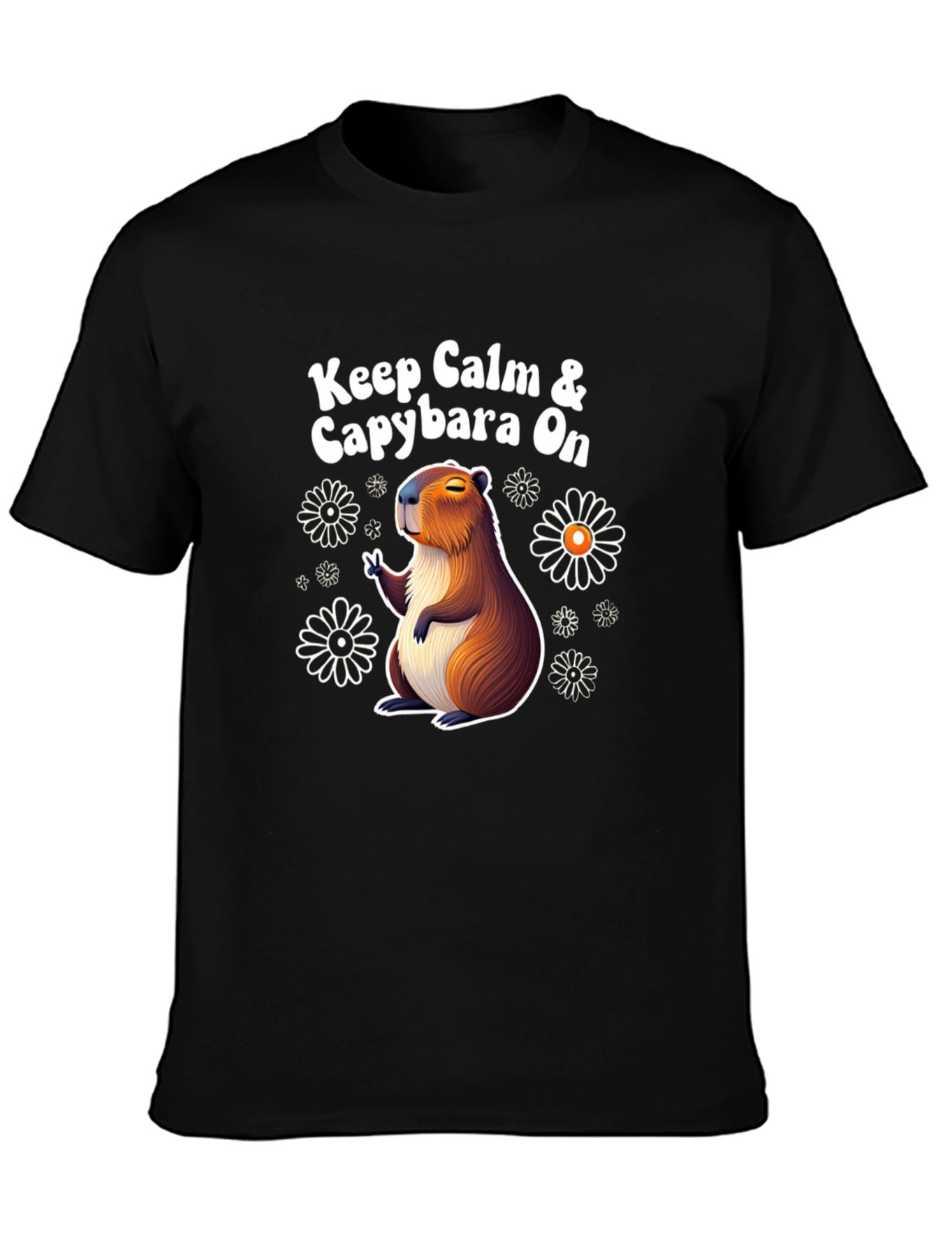Keep Calm & Capybara On T-Shirt