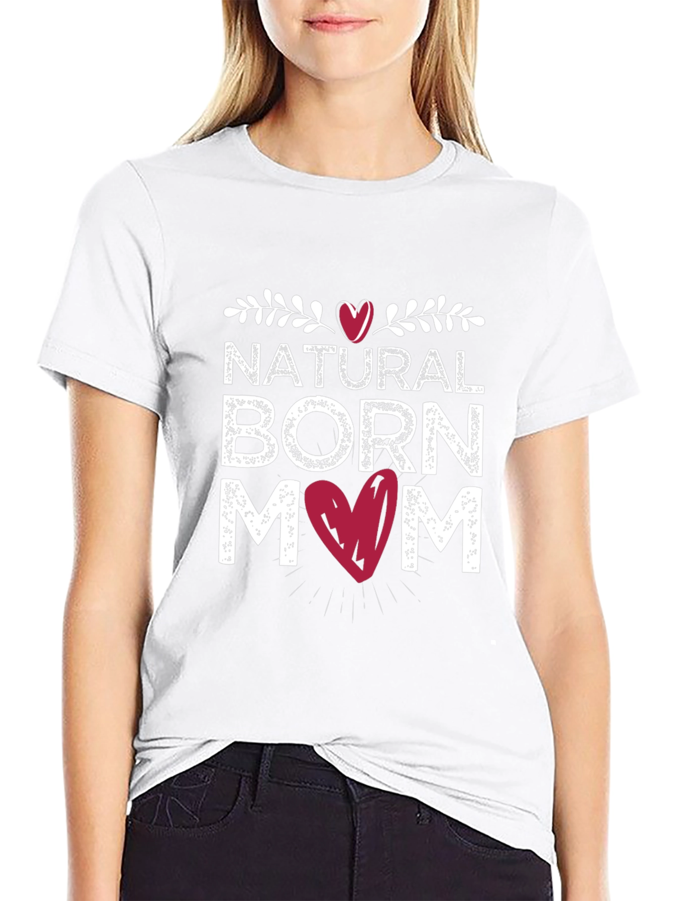 Natural Born Mom Black T-Shirt