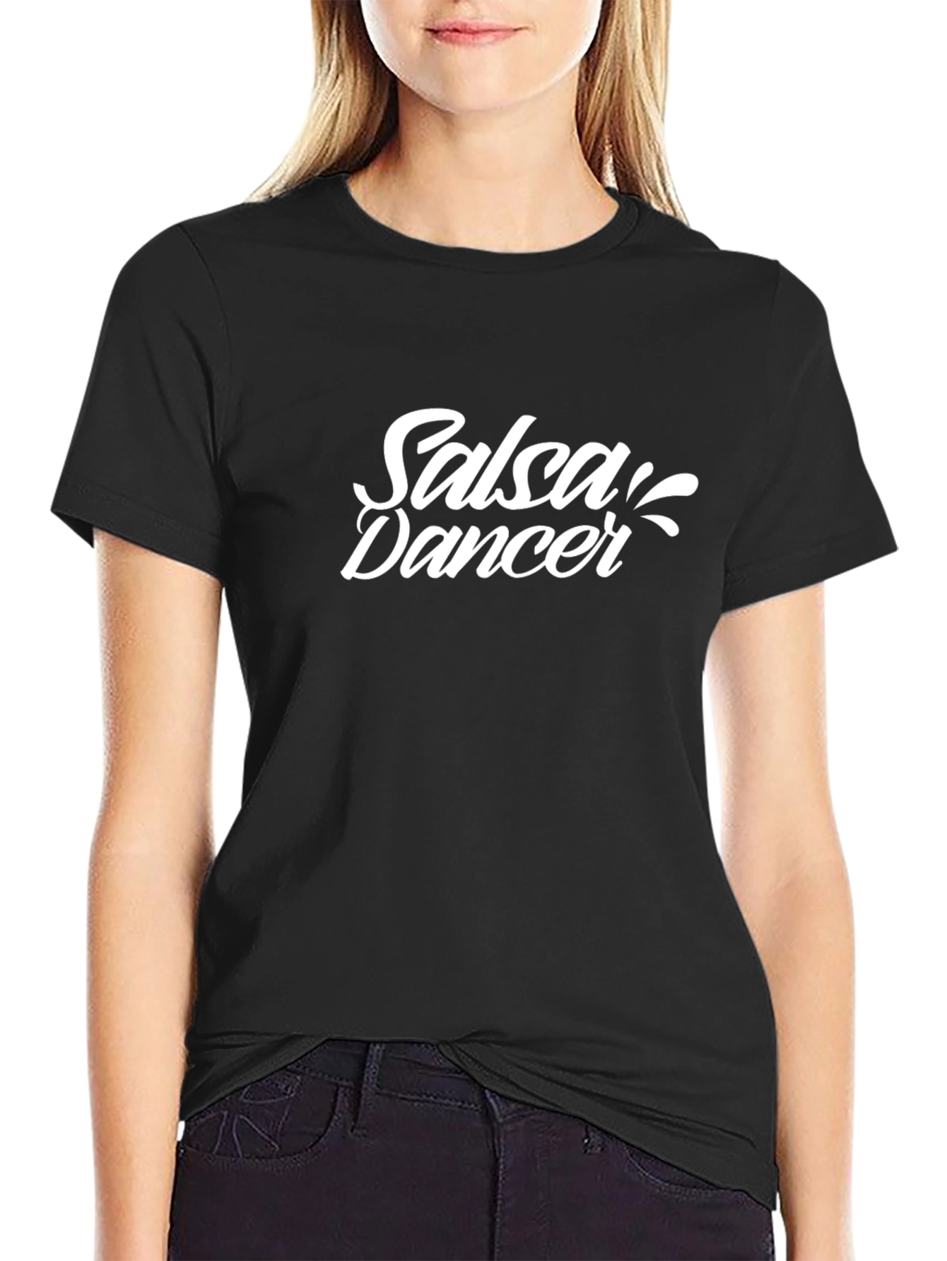Salsa Dancer Black T-Shirt - Dance Apparel