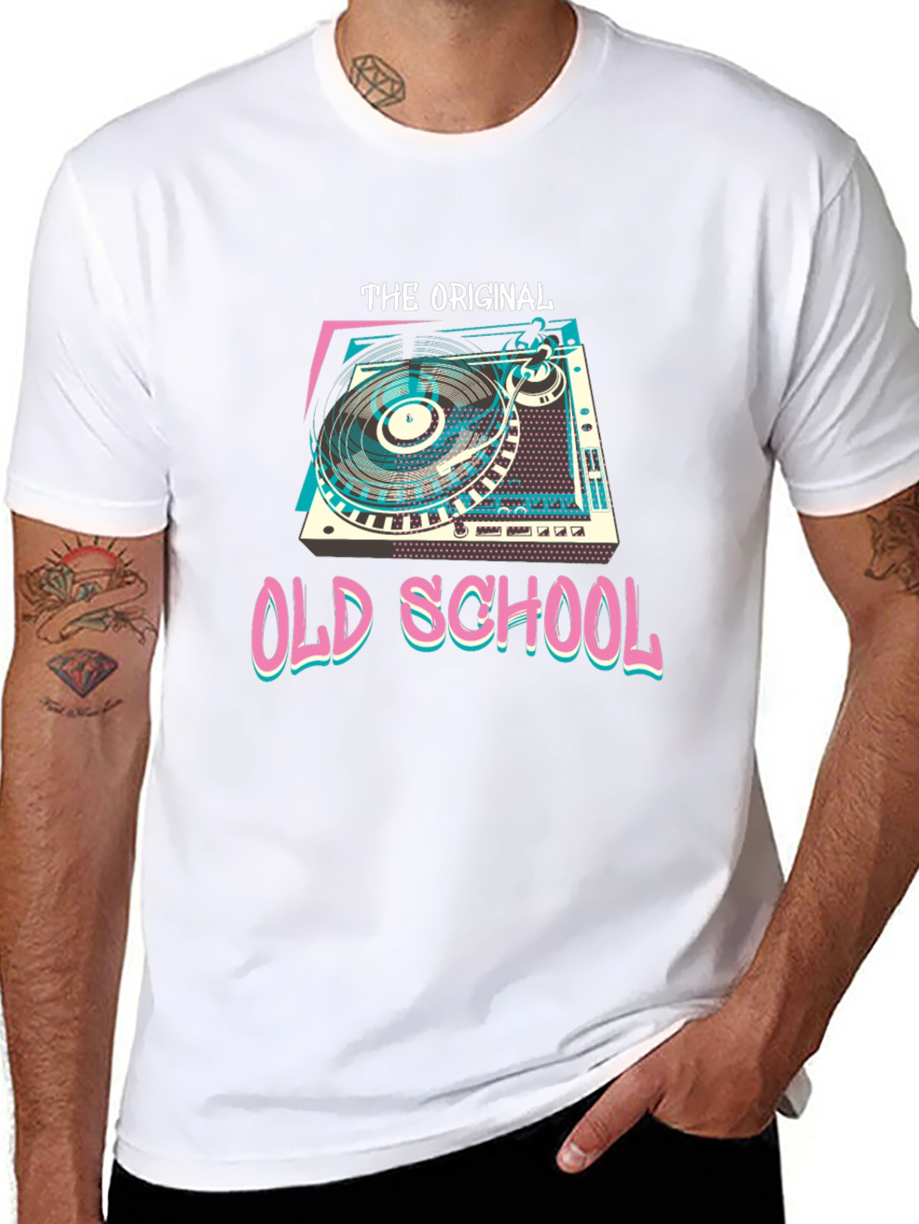 Original Old School DJ Turntable Graphic Tee