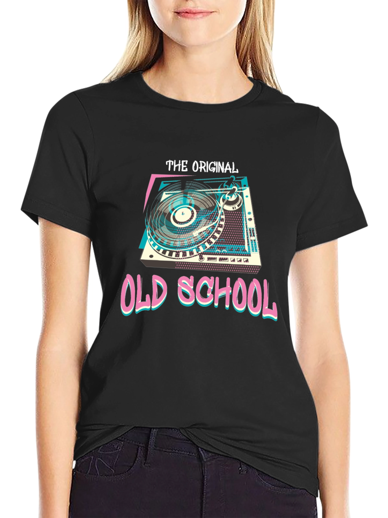 Original Old School DJ Turntable Graphic Tee