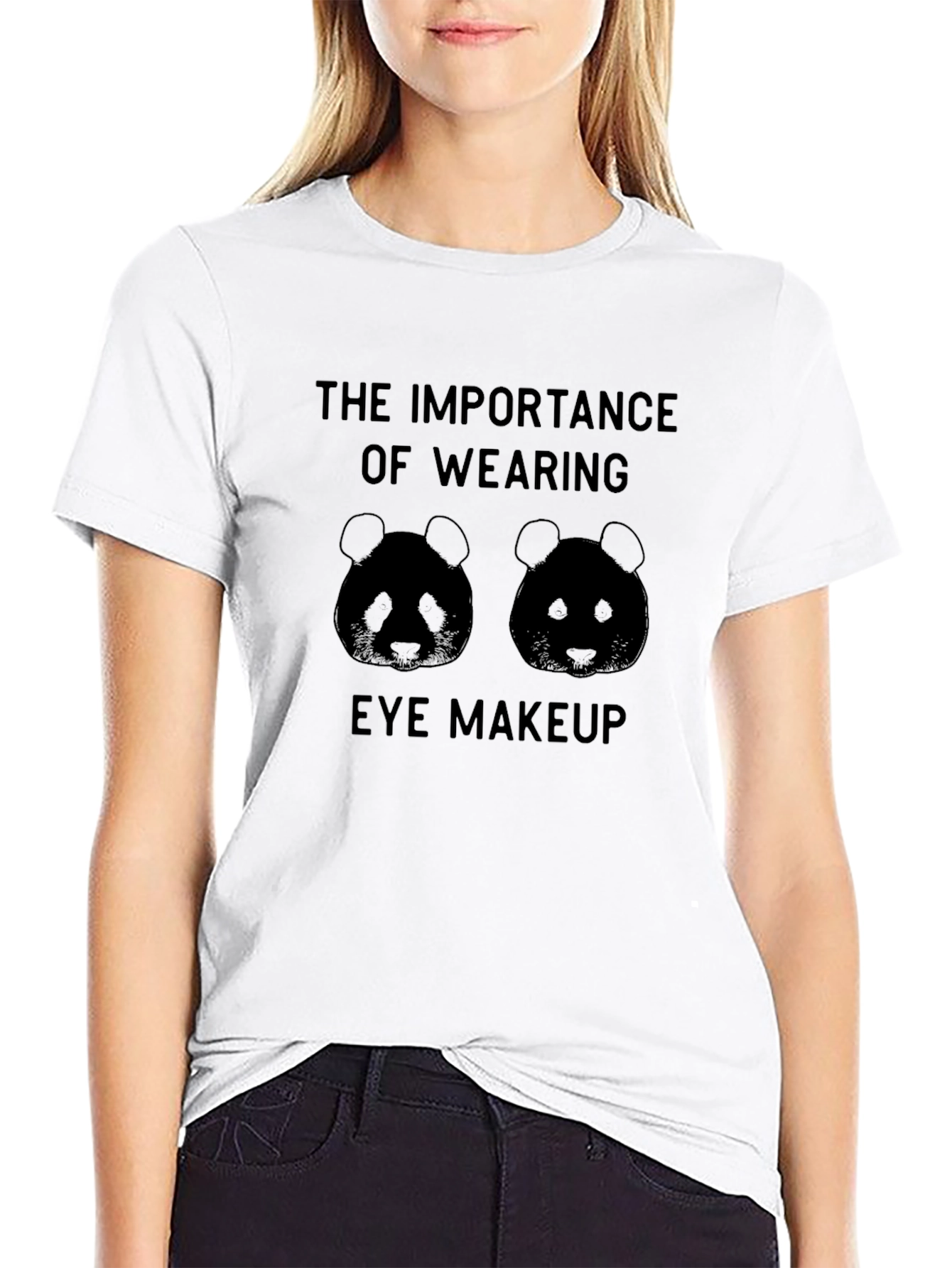 Eye Makeup Panda Graphic Tee - Unisex