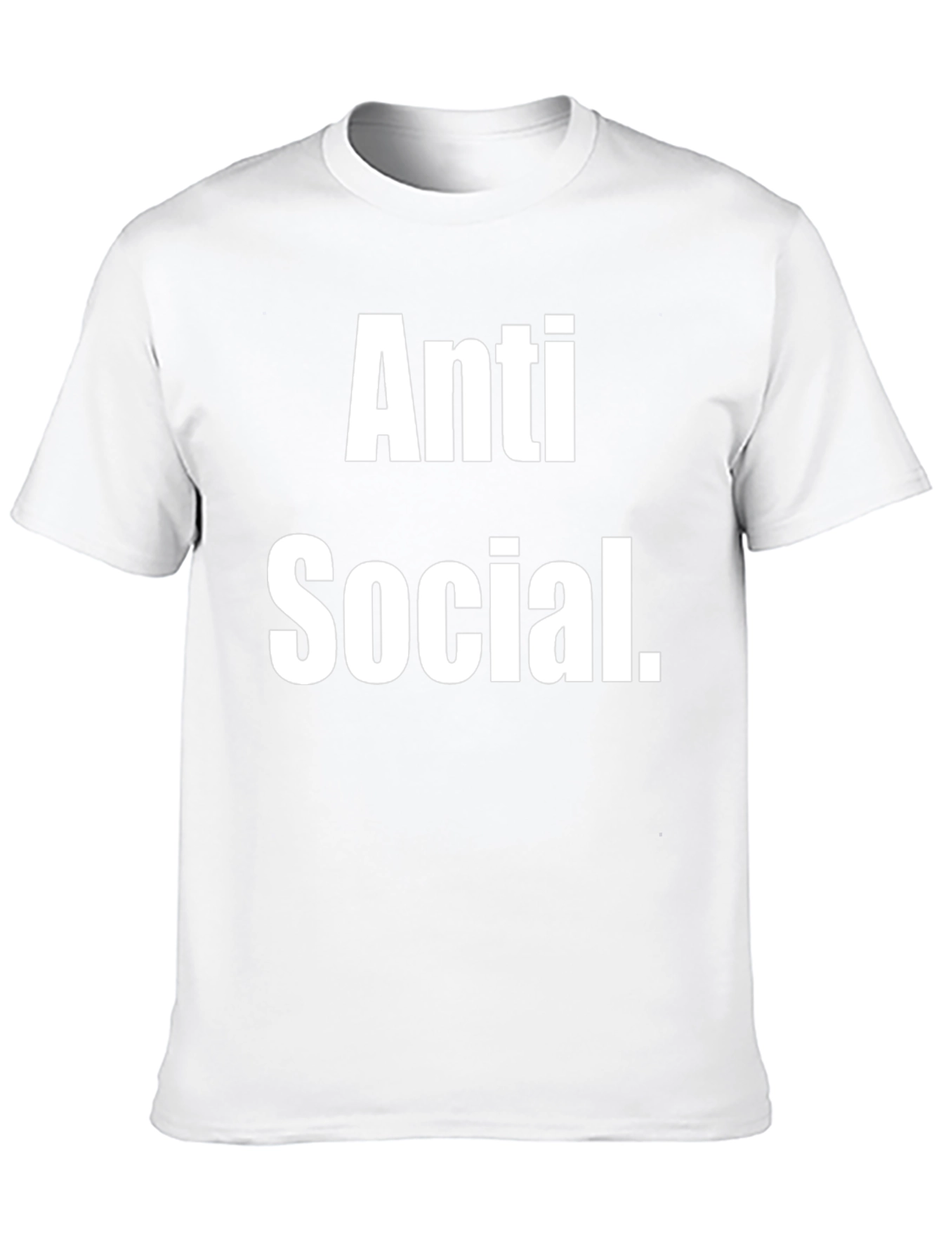 Anti Social T-Shirt - Black Cotton Tee