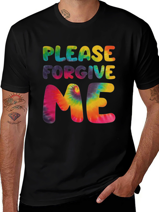 Please Forgive Me Tie Dye Graphic T-Shirt
