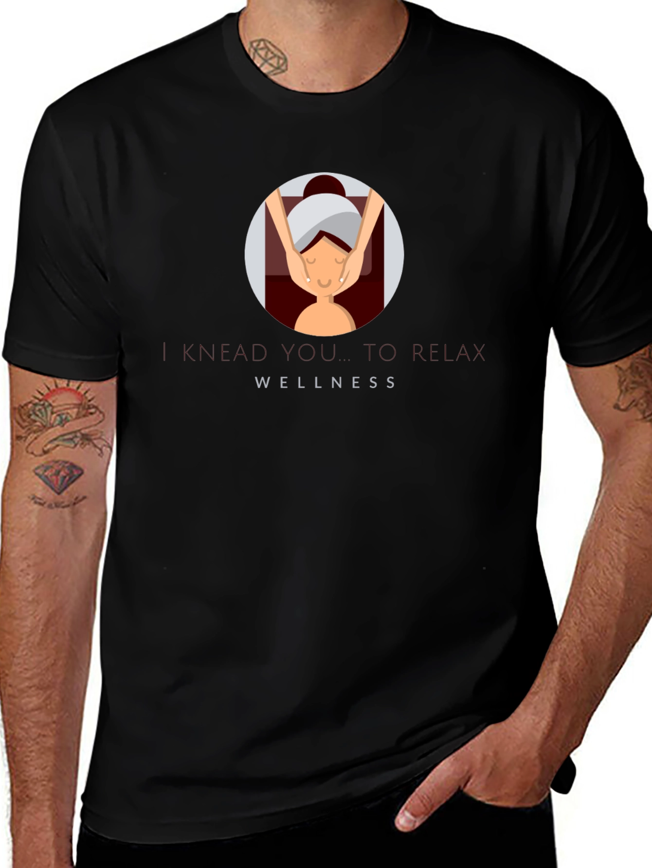 Relaxing Wellness Spa T-Shirt - Black