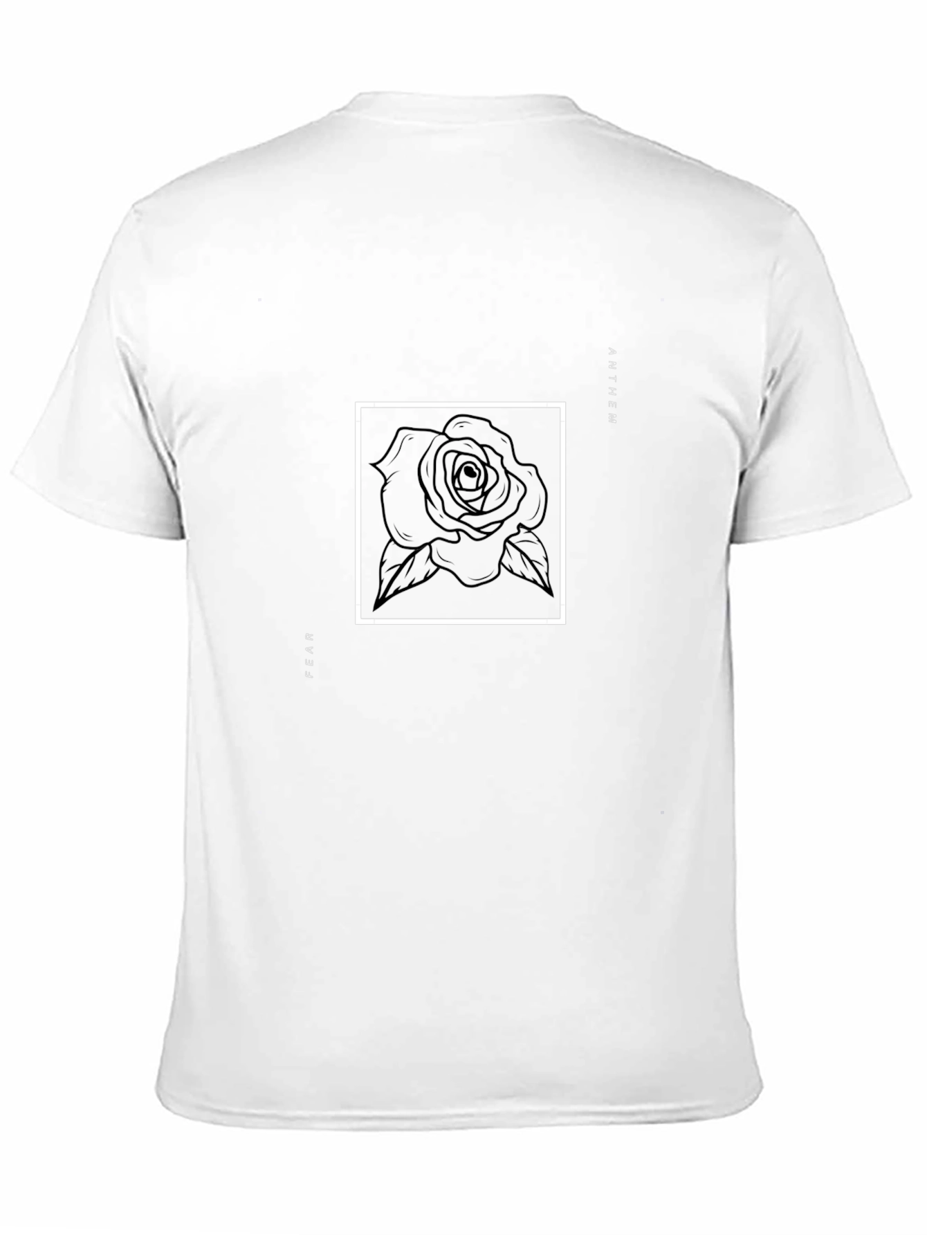 Fear Anthem Rose Graphic Black T-Shirt