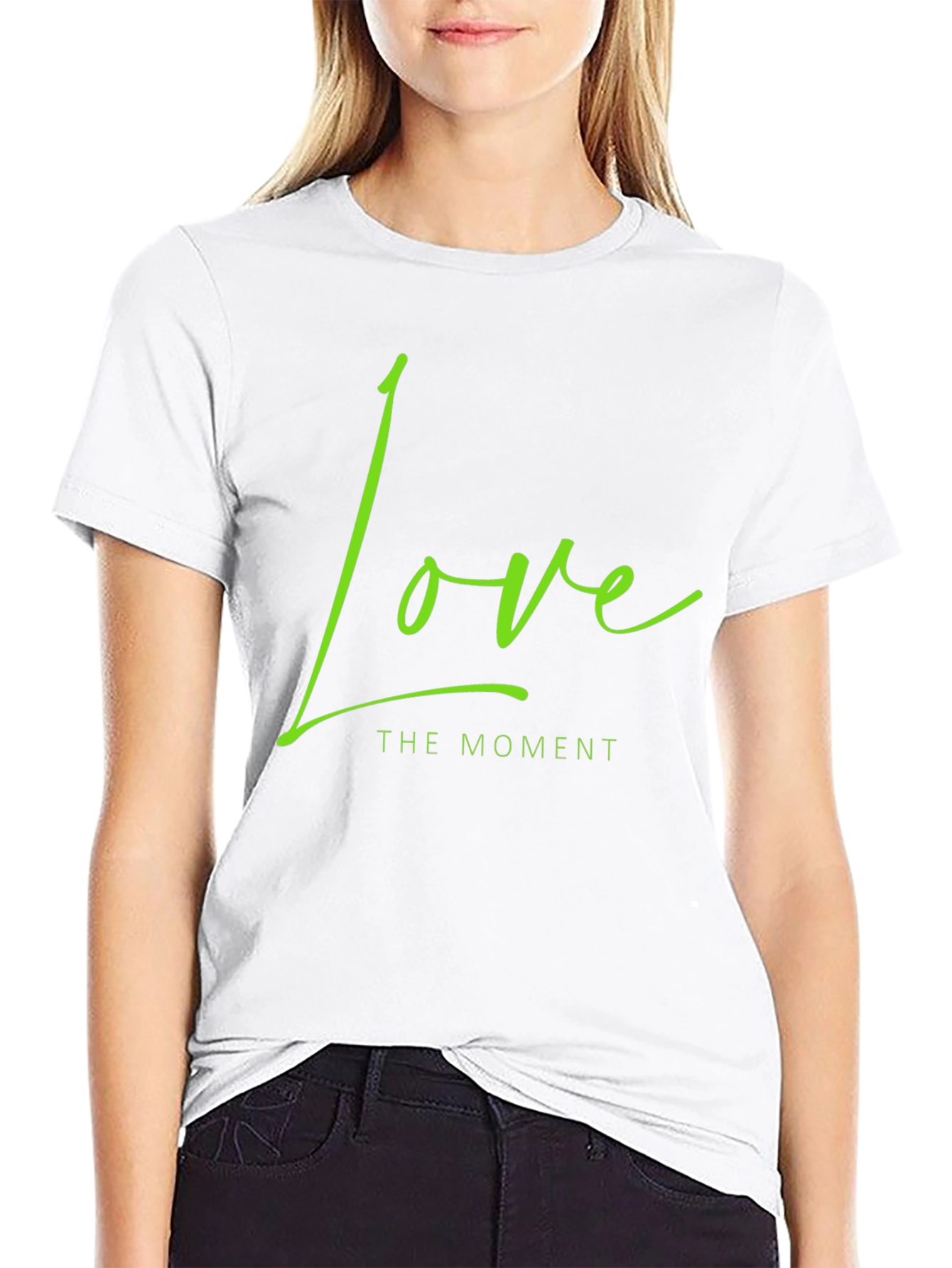 Love the Moment Black Graphic Tee