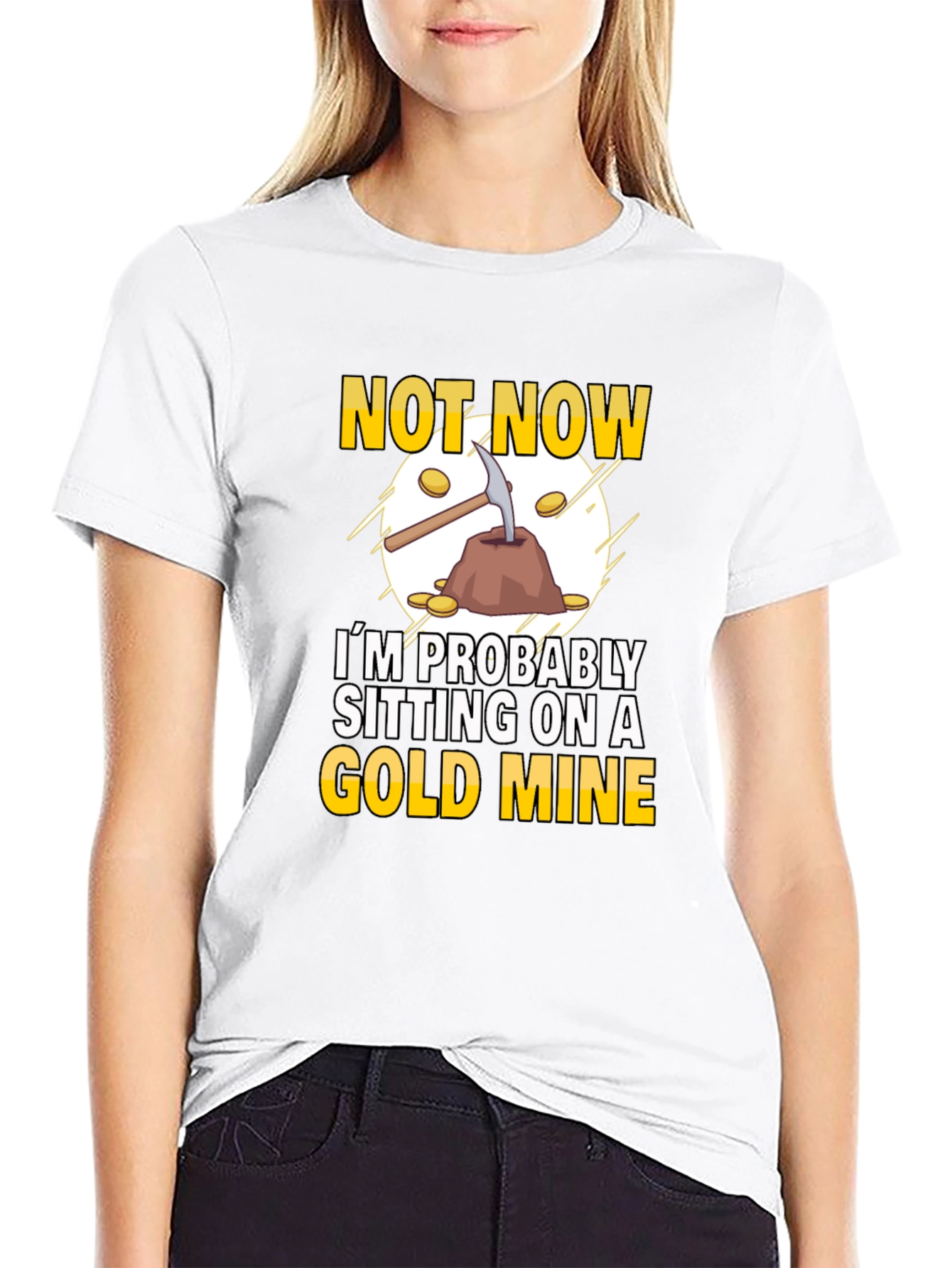 Gold Mine Graphic T-Shirt - Novelty Tee