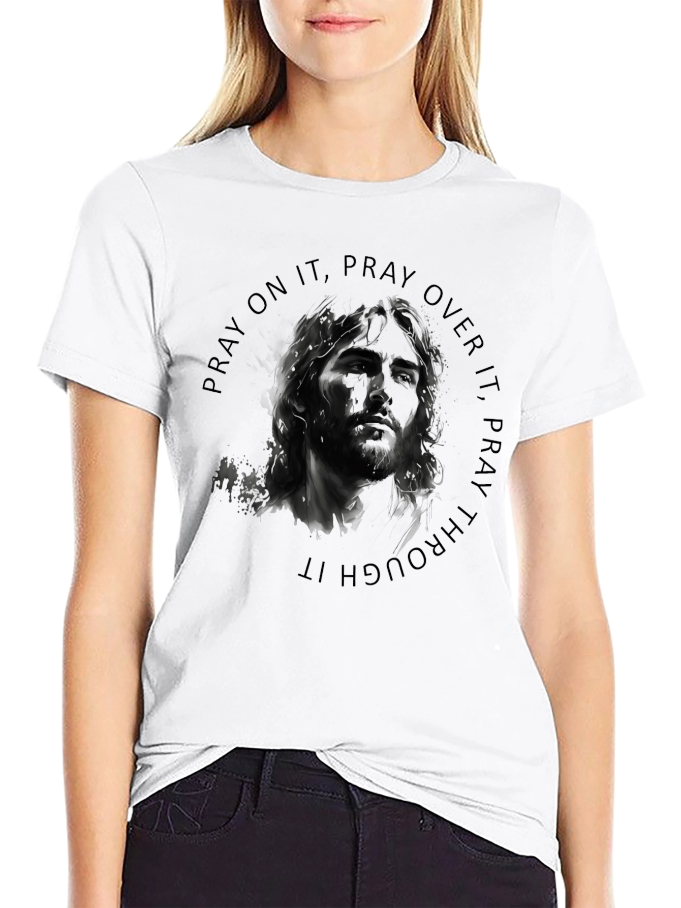Pray On It Graphic T-Shirt - Soft Cotton Blend