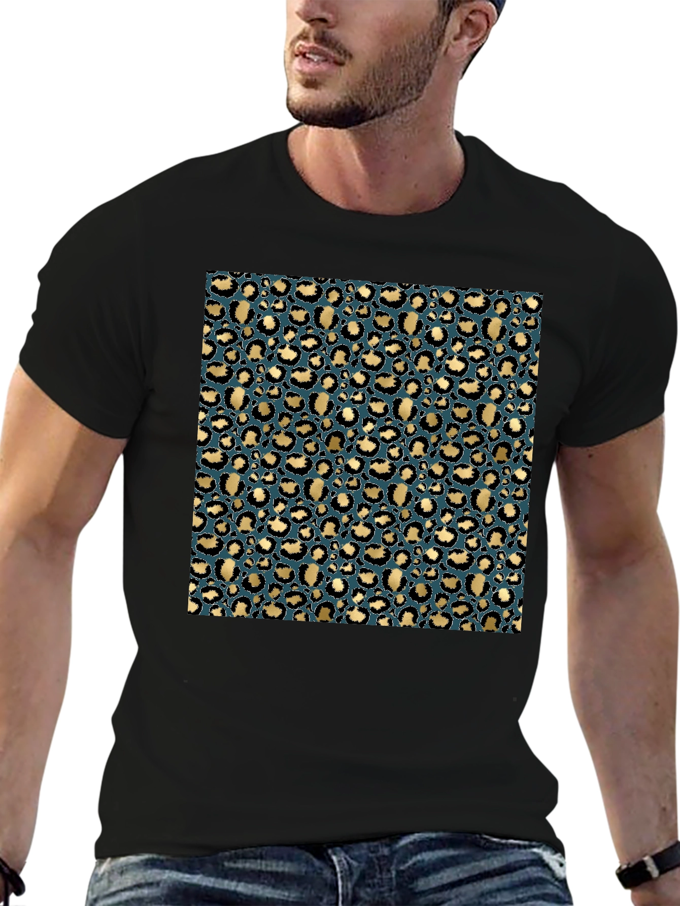 Leopard Print Tee - Stylish Animal Print T-Shirt