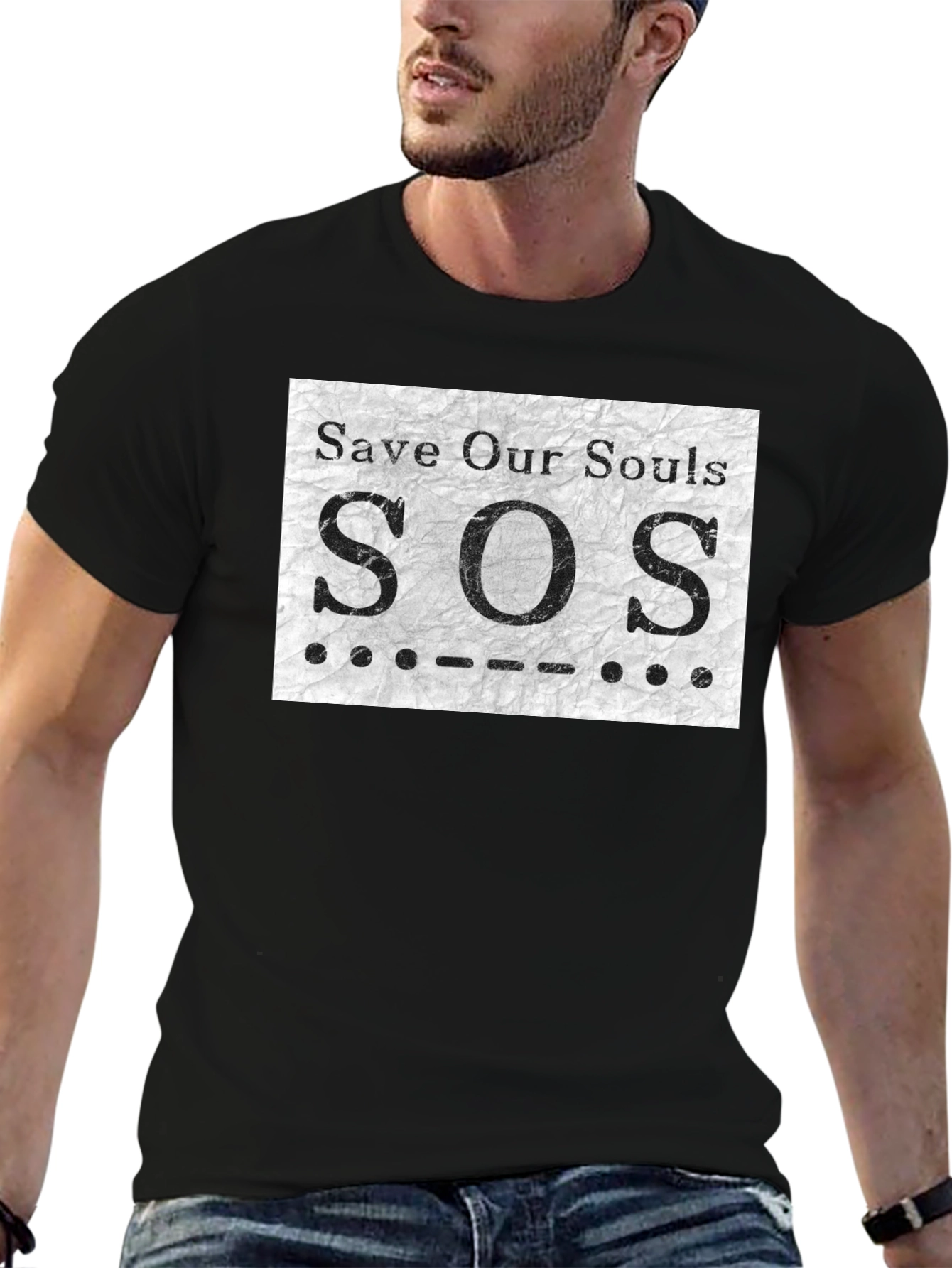 SOS Save Our Souls Graphic T-Shirt